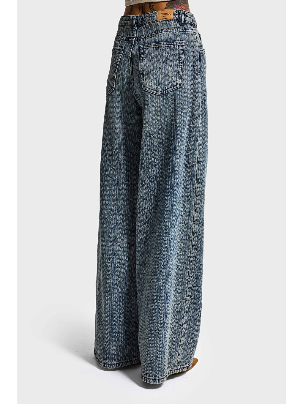 Mavi Kadın T.Kot Rengi 4w5-32 Süper Baggy Fit Özel Kumaş Tasarım Denim Jean-3