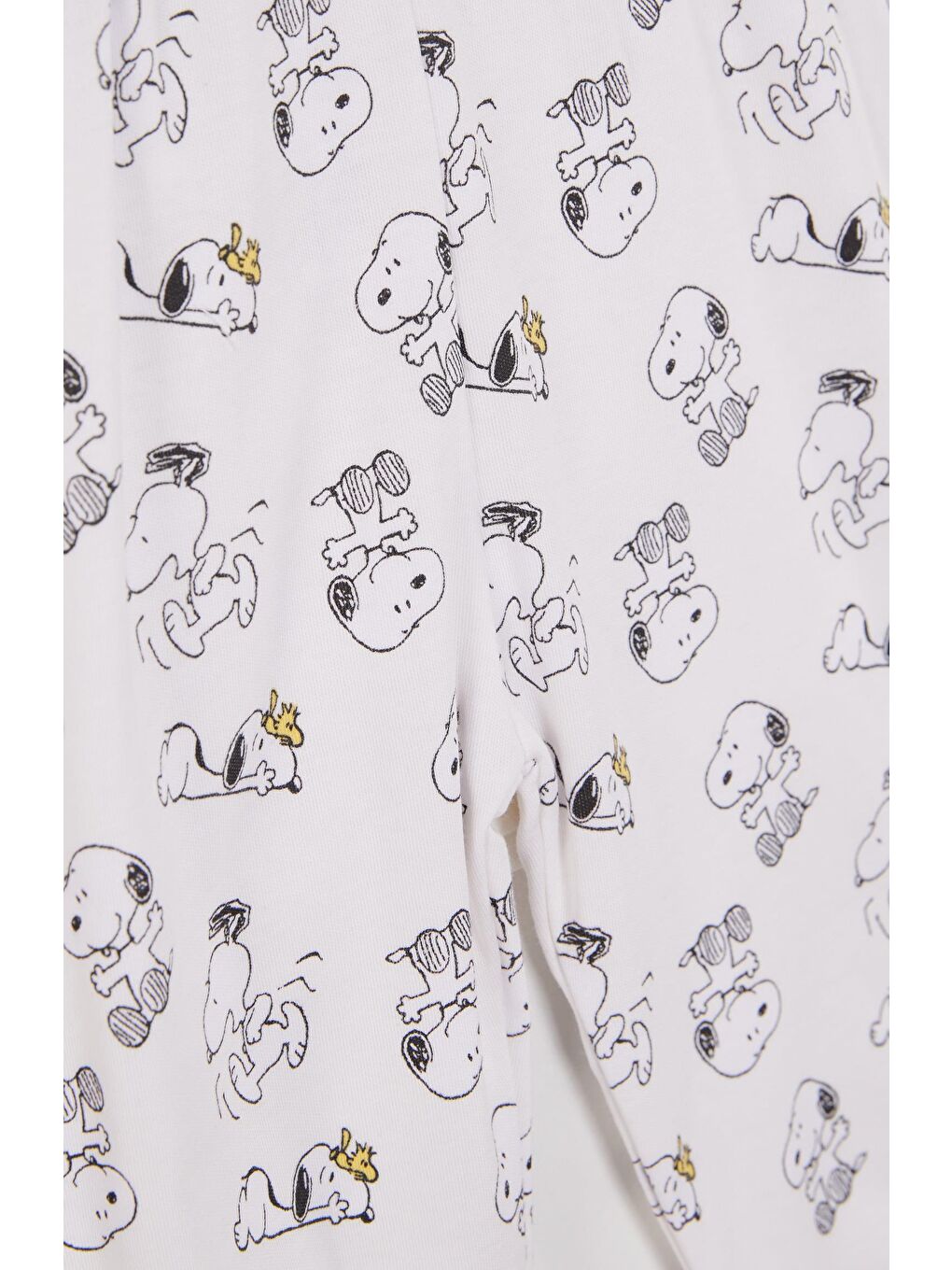 Ekru Snoopy Lisanslı Erkek Bebek Pijama Takımı 21938-3
