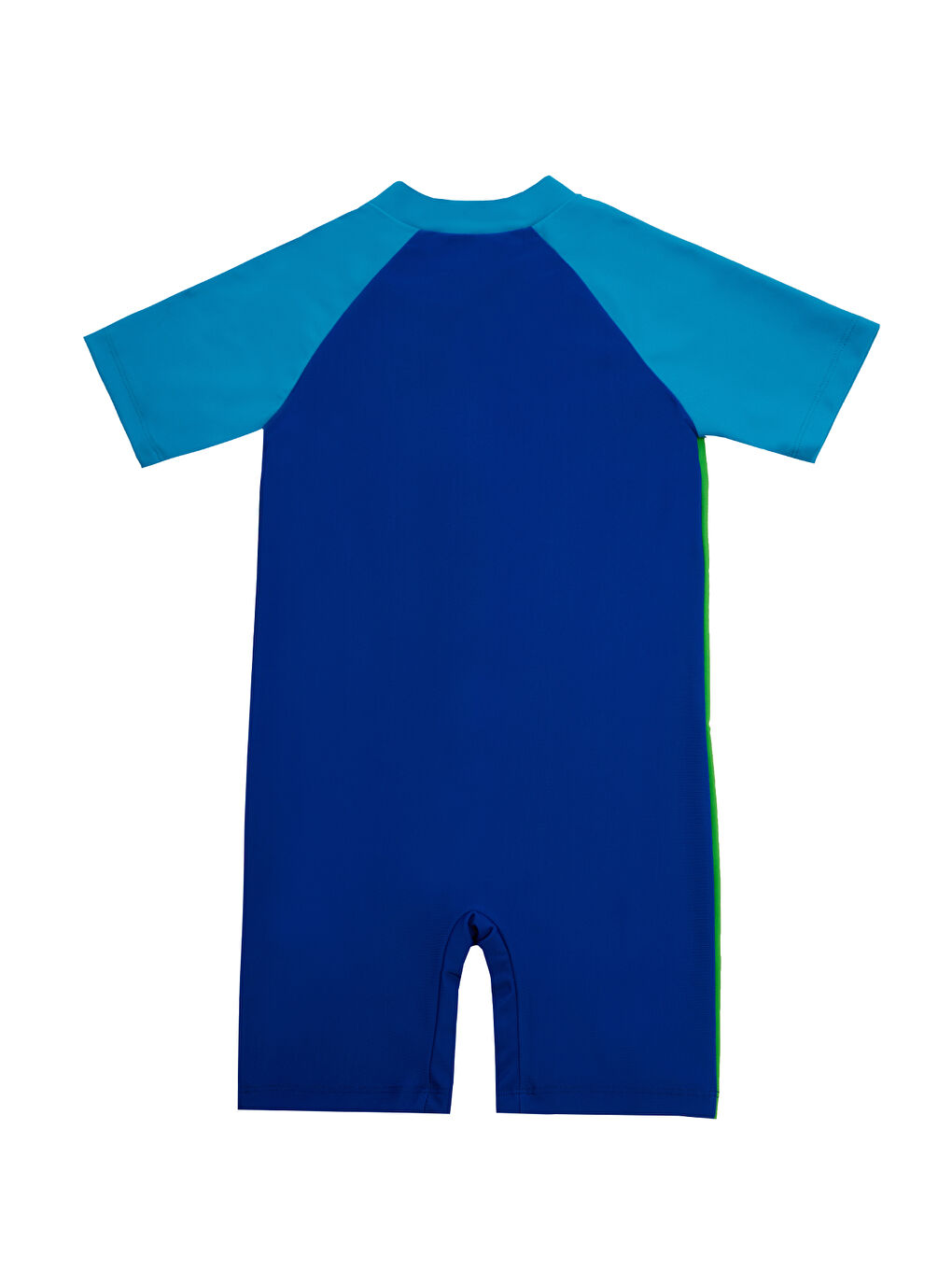 Mavi UV Korumalı Kısa Kollu Şortlu Tulum Bebek Yüzücü Mayo 5235 Saks-2