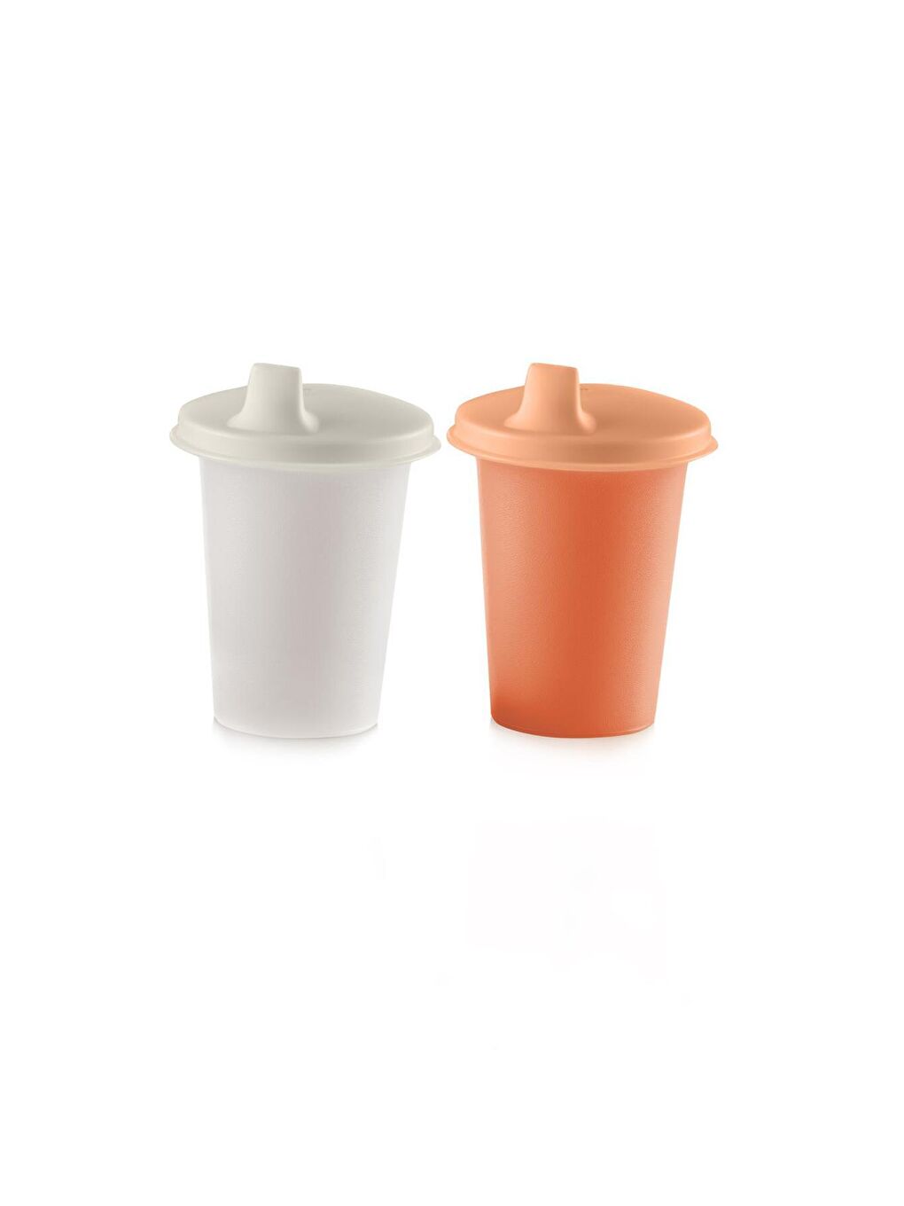 Tupperware Beyaz-Turuncu Hep Yanımda Bardak Biberon 2'li Set 200ml - 2