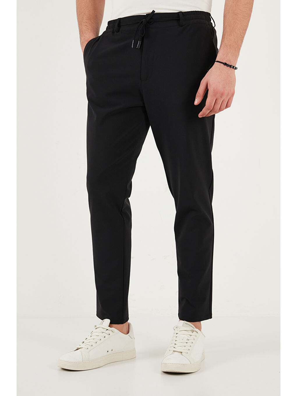 Siyah Pamuklu Regular Fit Normal Bel Pantolon CF26S615261-4