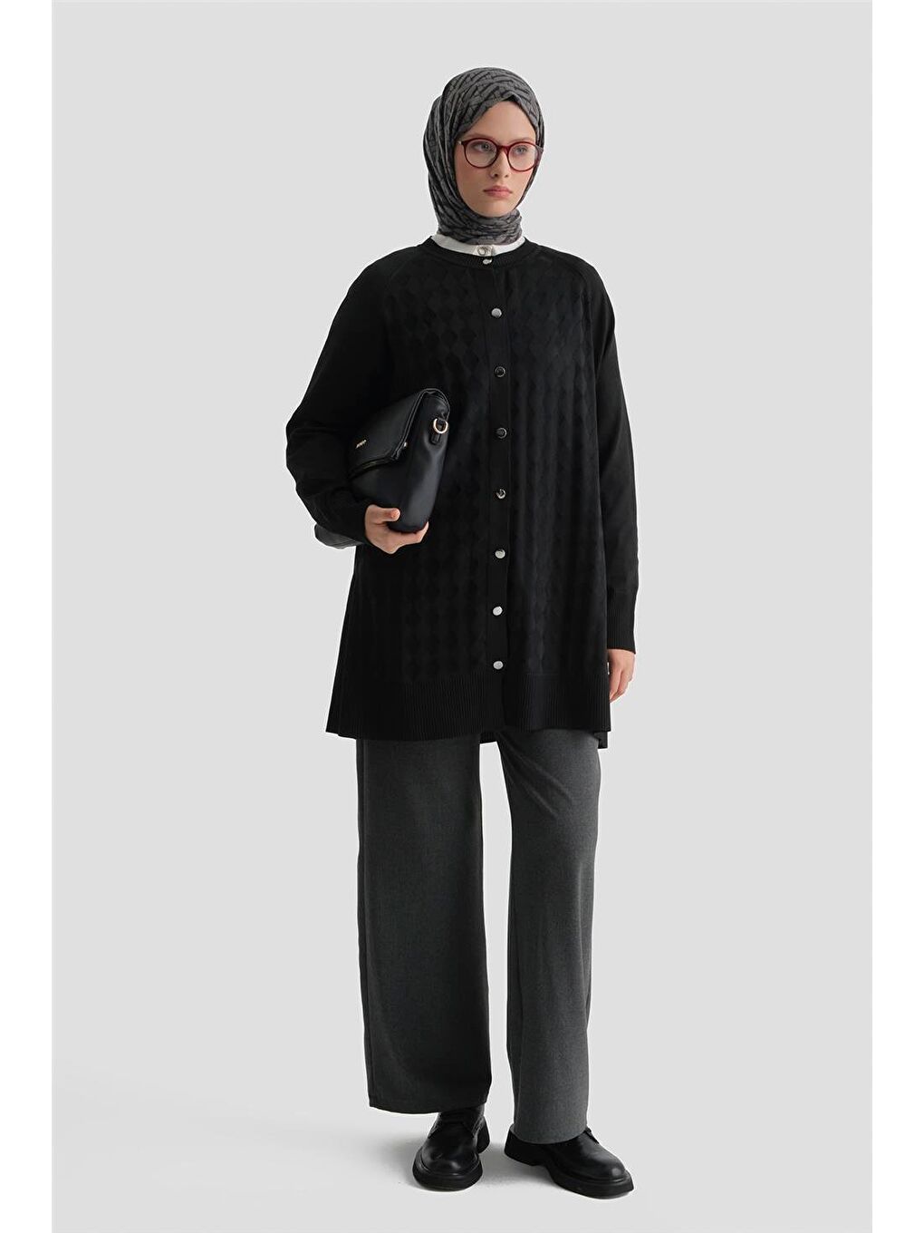 Triko Ceket 25Kd5093 Siyah