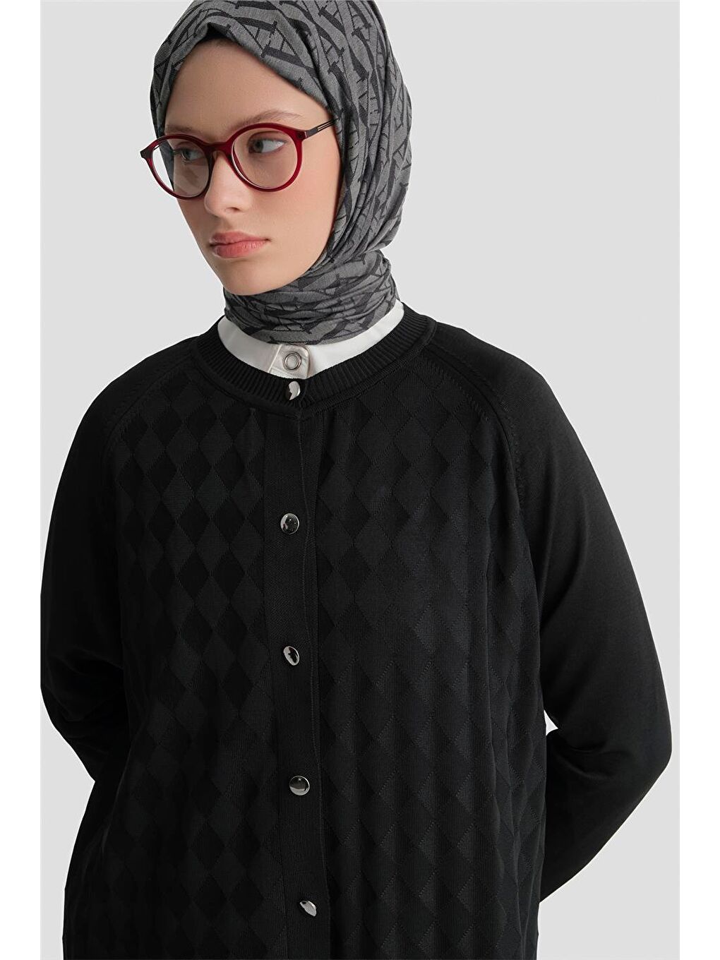 Triko Ceket 25Kd5093 Siyah-1