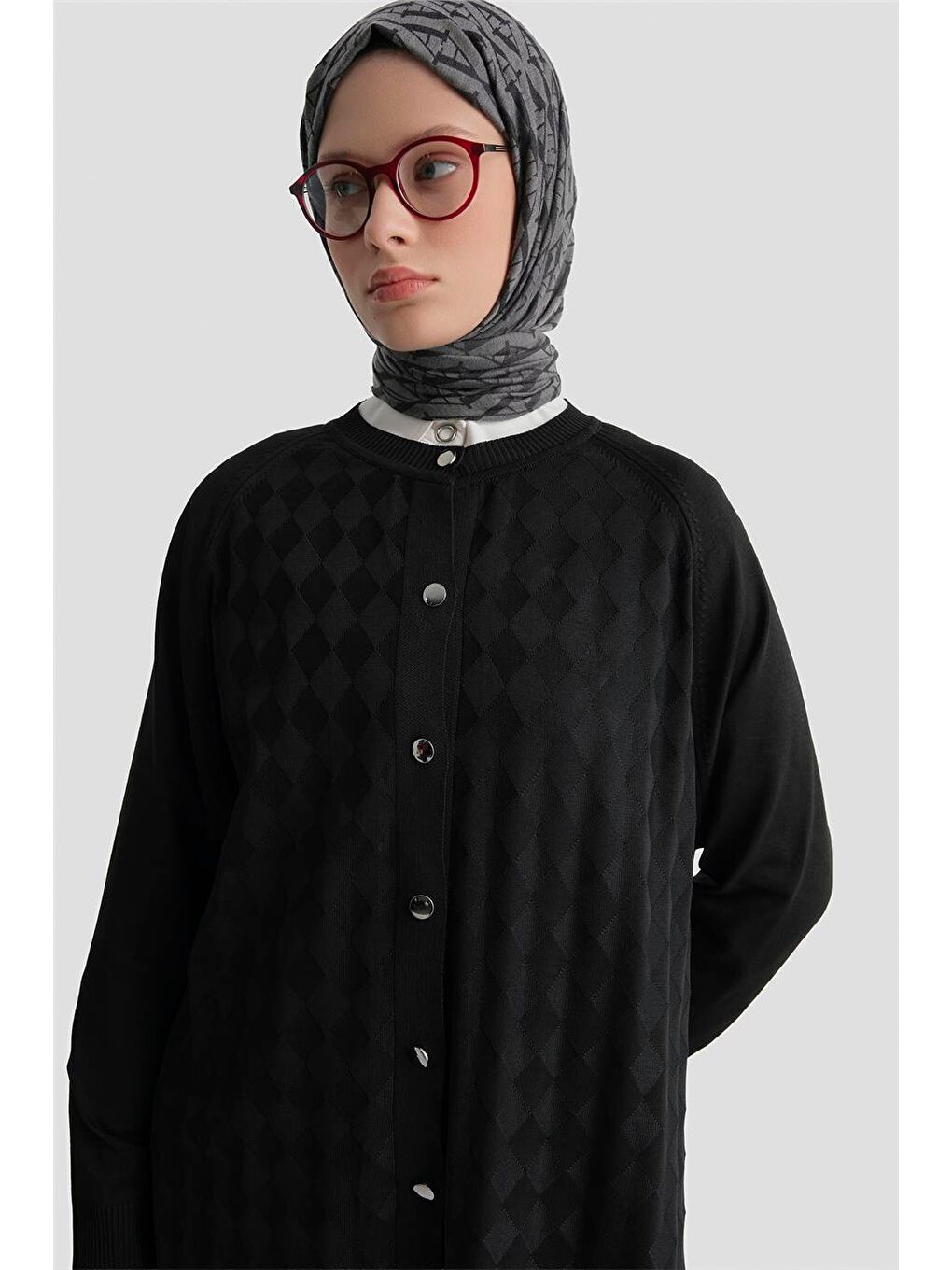 Triko Ceket 25Kd5093 Siyah-2