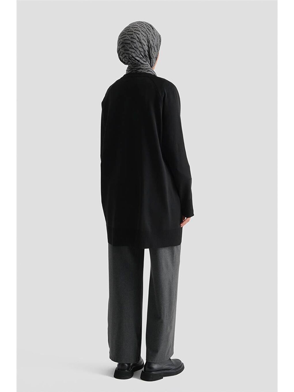 Triko Ceket 25Kd5093 Siyah-3