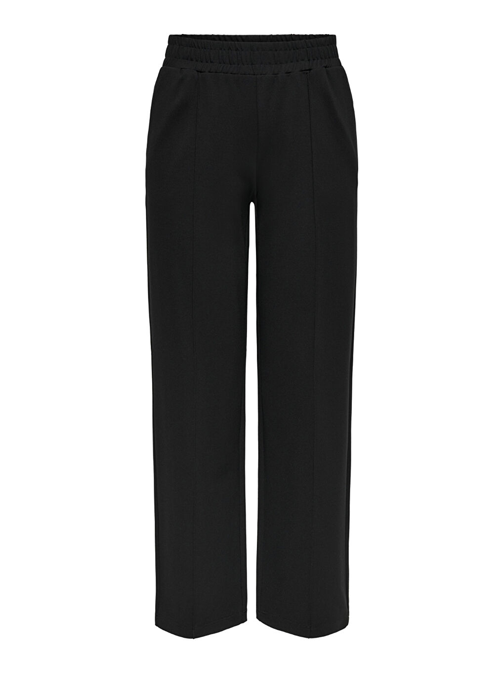 Siyah Onlpoptrash Oversize Fit Normal Bel Geniş Paça Çimalı Kadın Pantolon 15235076-4