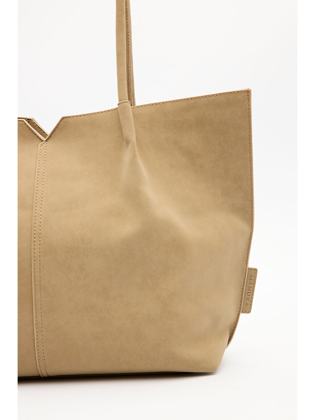 Bej Süet Momo Çanta Vizon-3