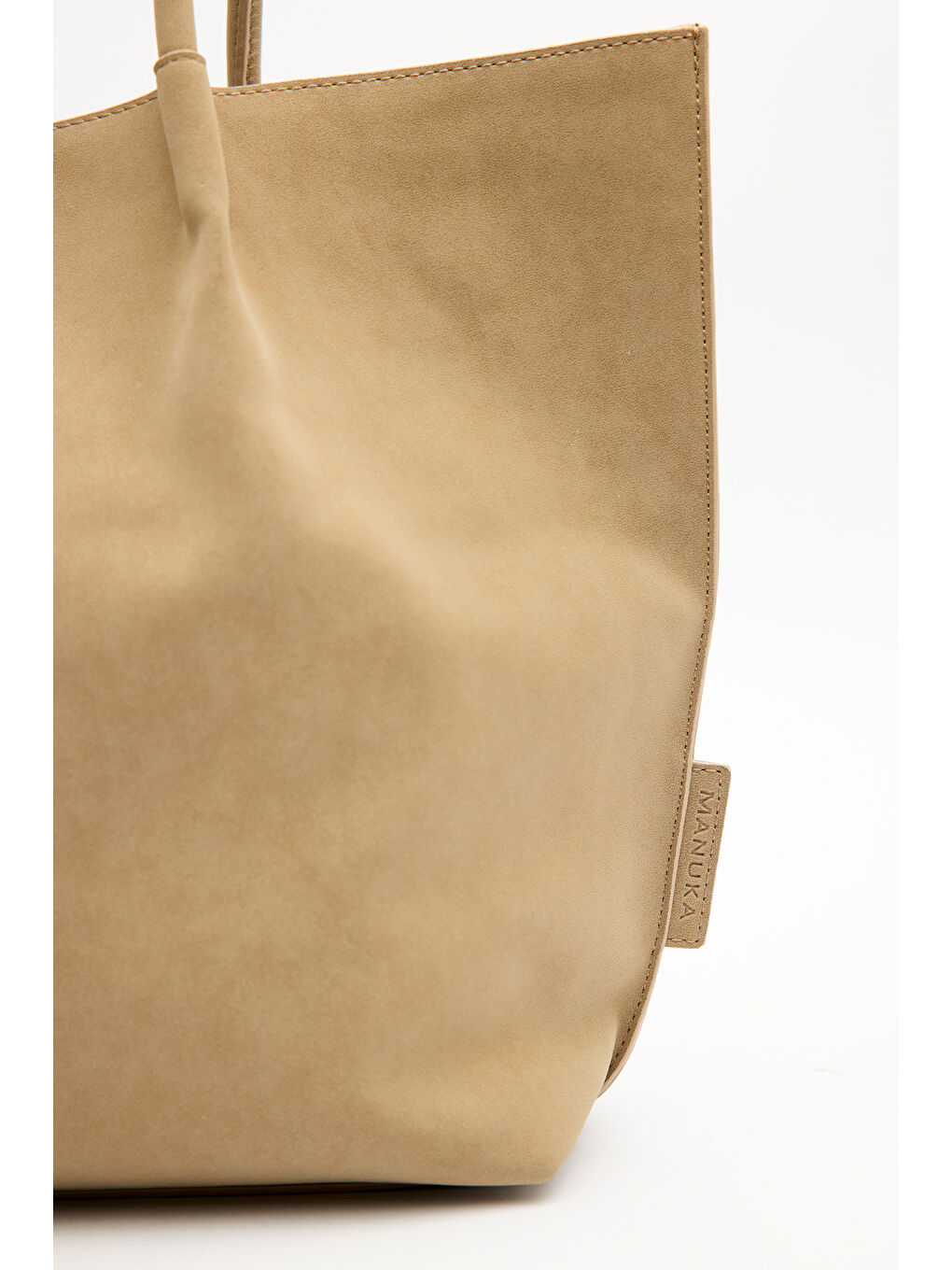 Bej Süet Momo Çanta Vizon-4