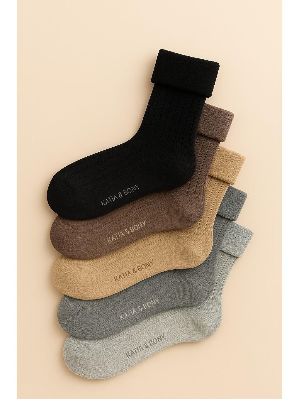 Çocuk 5'Li Havlu Soket Çorap Gri Mix