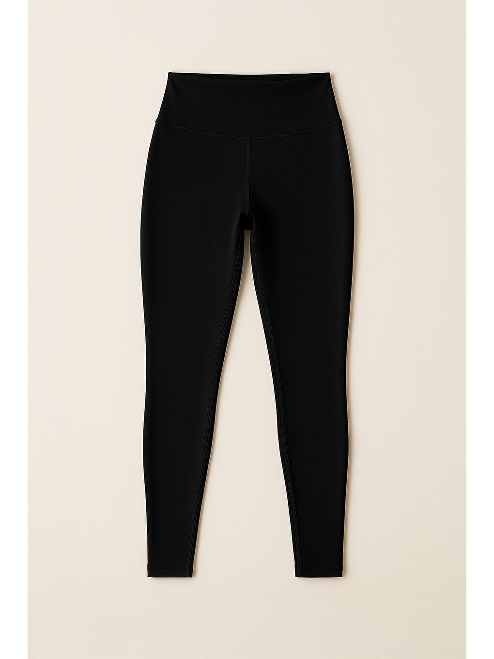 Siyah Kadın Yüksek Bel Toparlayıcı Tam Boy Spor Tayt-4