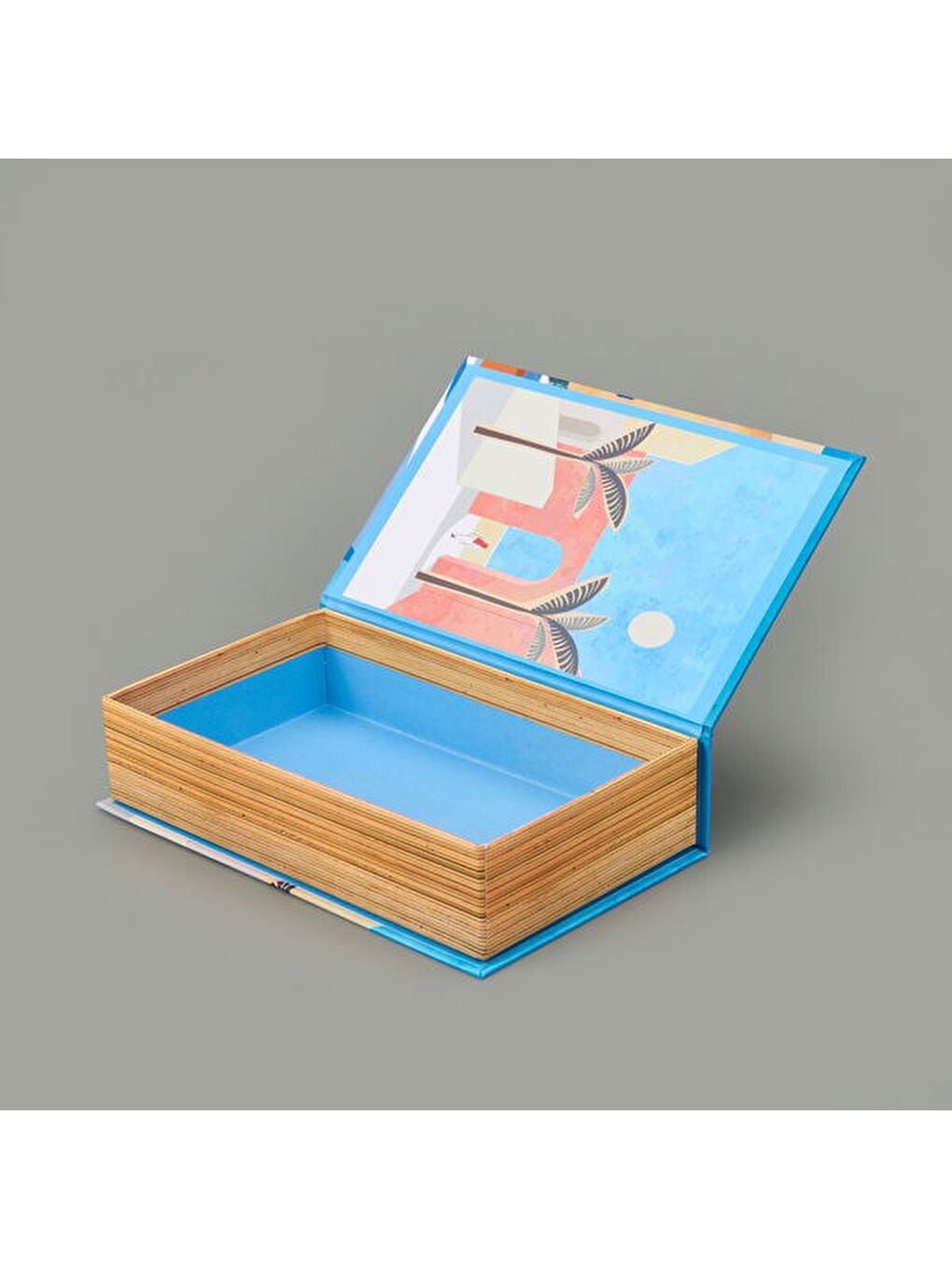 Deco Mykonos Dekoratif Kutu - Mavi - 19,5x12x5 cm-1