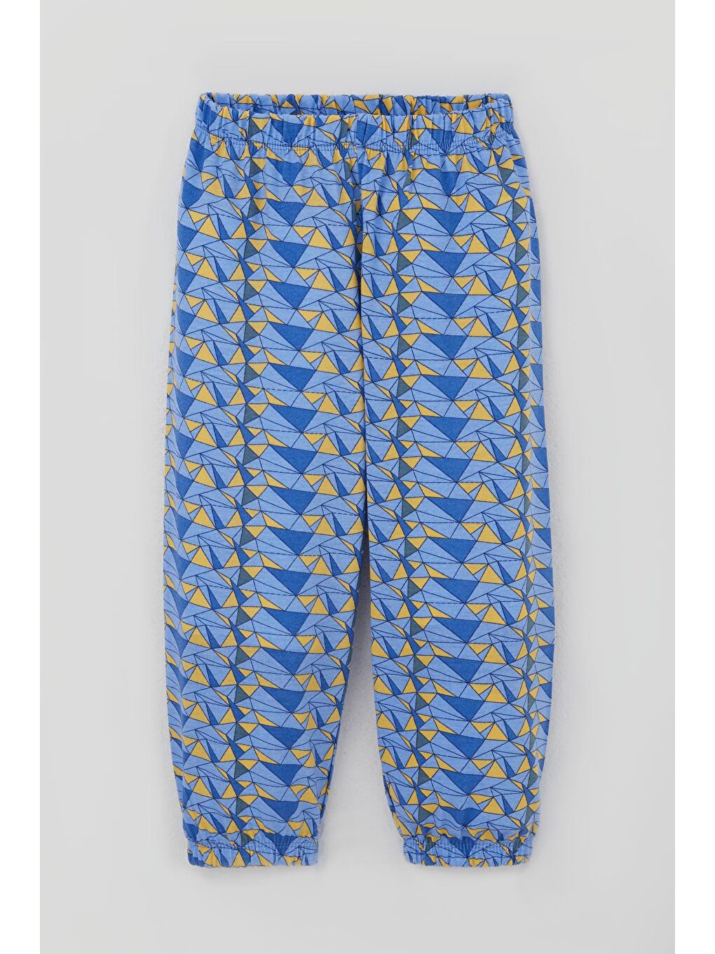 Erkek Bebek Pijama Takımı Renk Üçgeni Açık Mavi (9 Ay-3 Yaş)-2