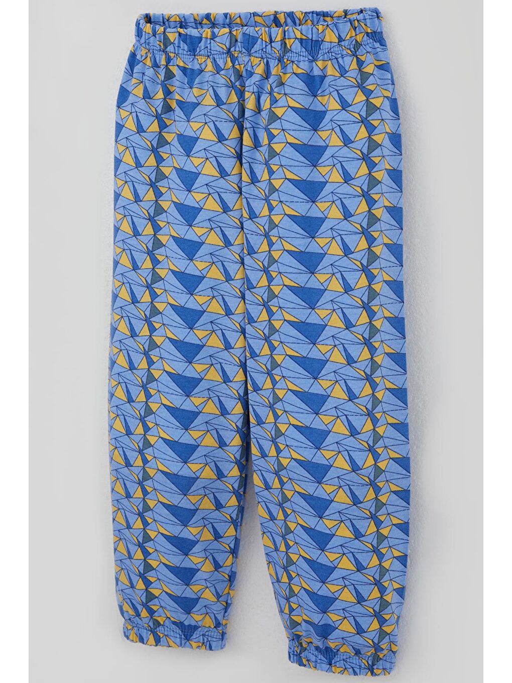 Erkek Bebek Pijama Takımı Renk Üçgeni Açık Mavi (9 Ay-3 Yaş)-6