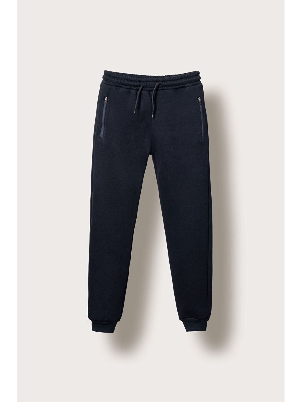 Lacivert 3 İp  Fermuarlı Basic   Erkek  Çocuk Eşofman Altı-1