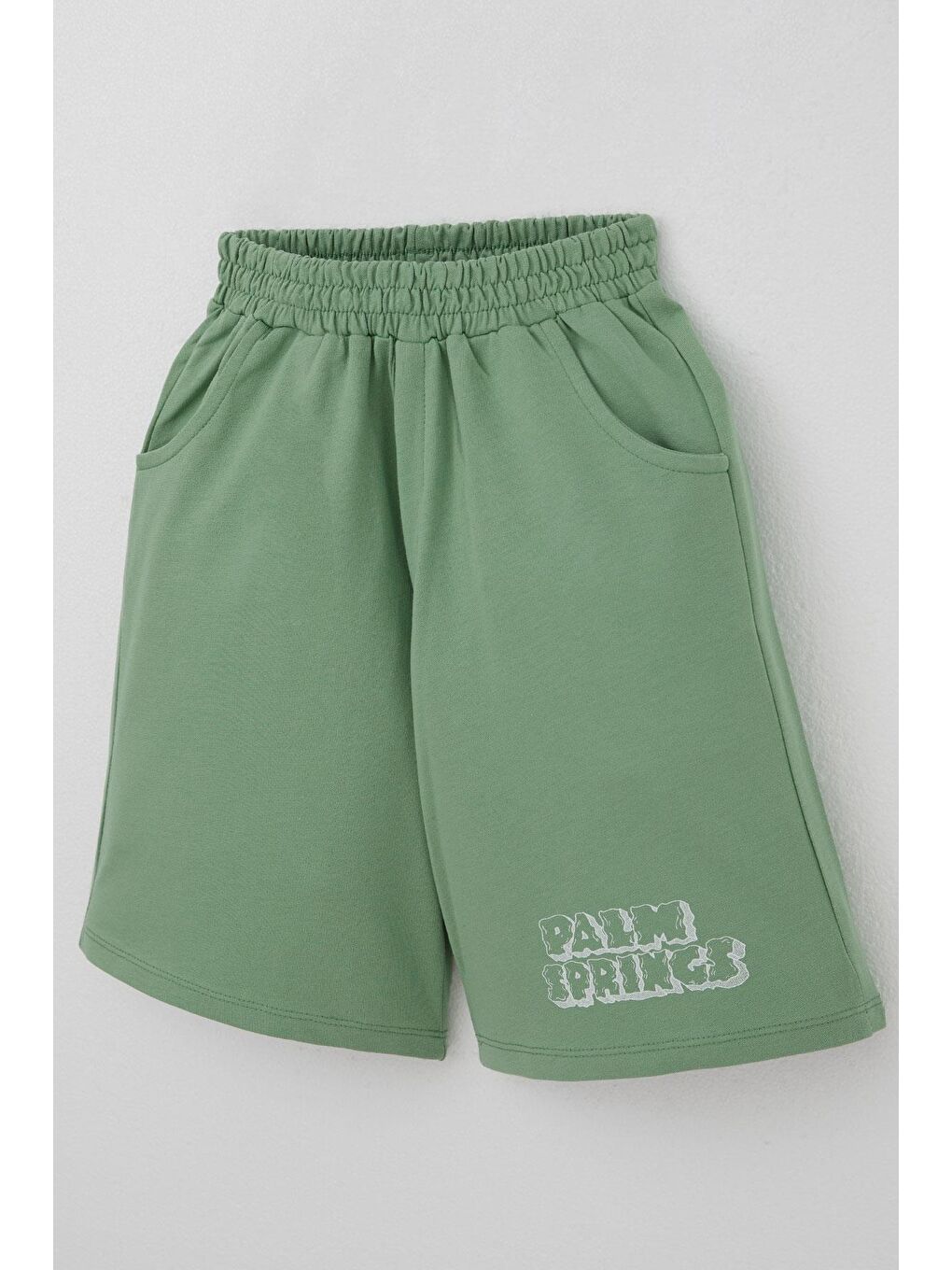 Erkek Çocuk Şortlu Takım Tatil Temalı Palmiye Ağacı Baskılı Beyaz (5-9 Yaş)-6