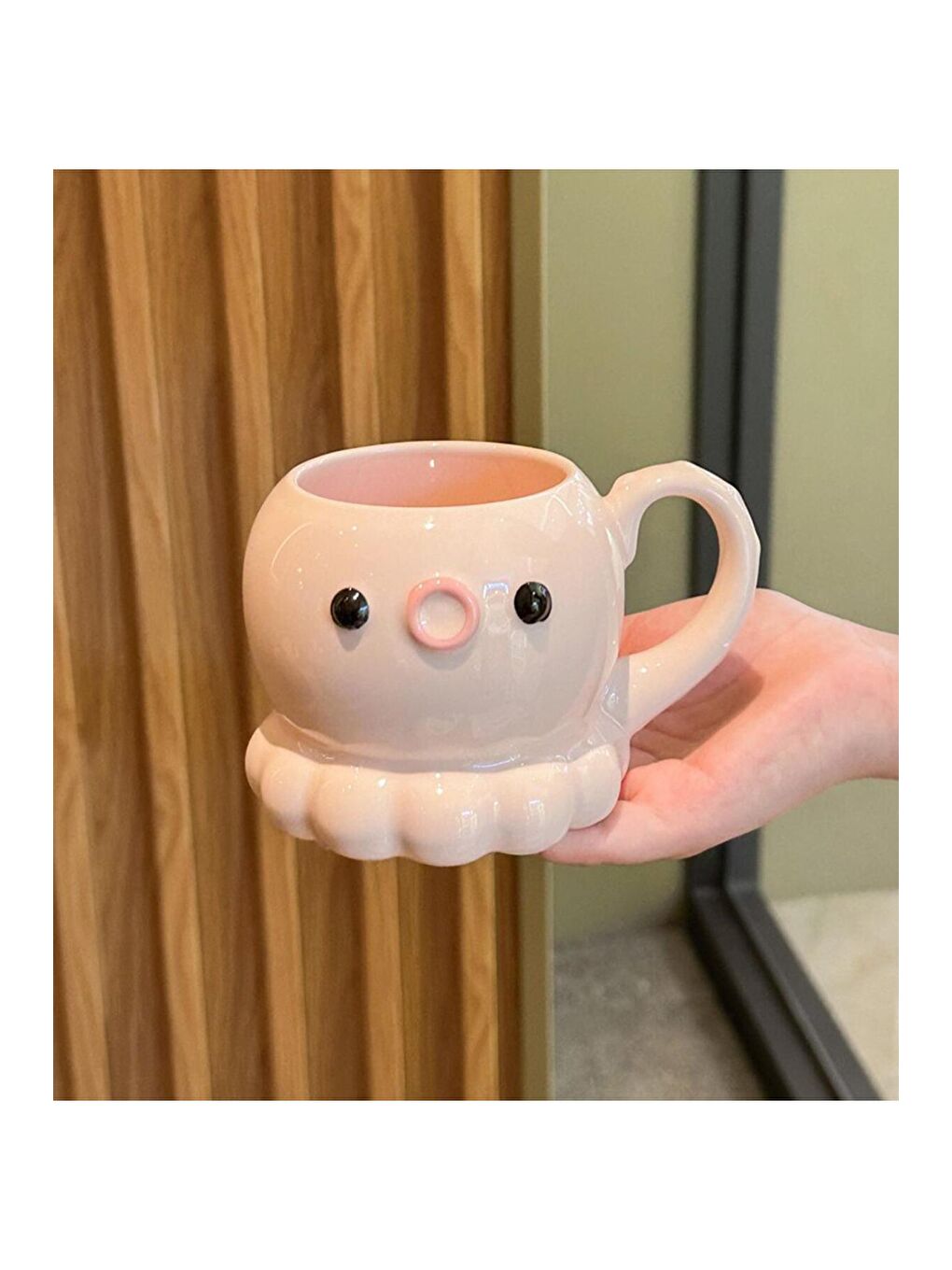 Karışık Sevimli Ahtapot Temalı Seramik Kupa-2