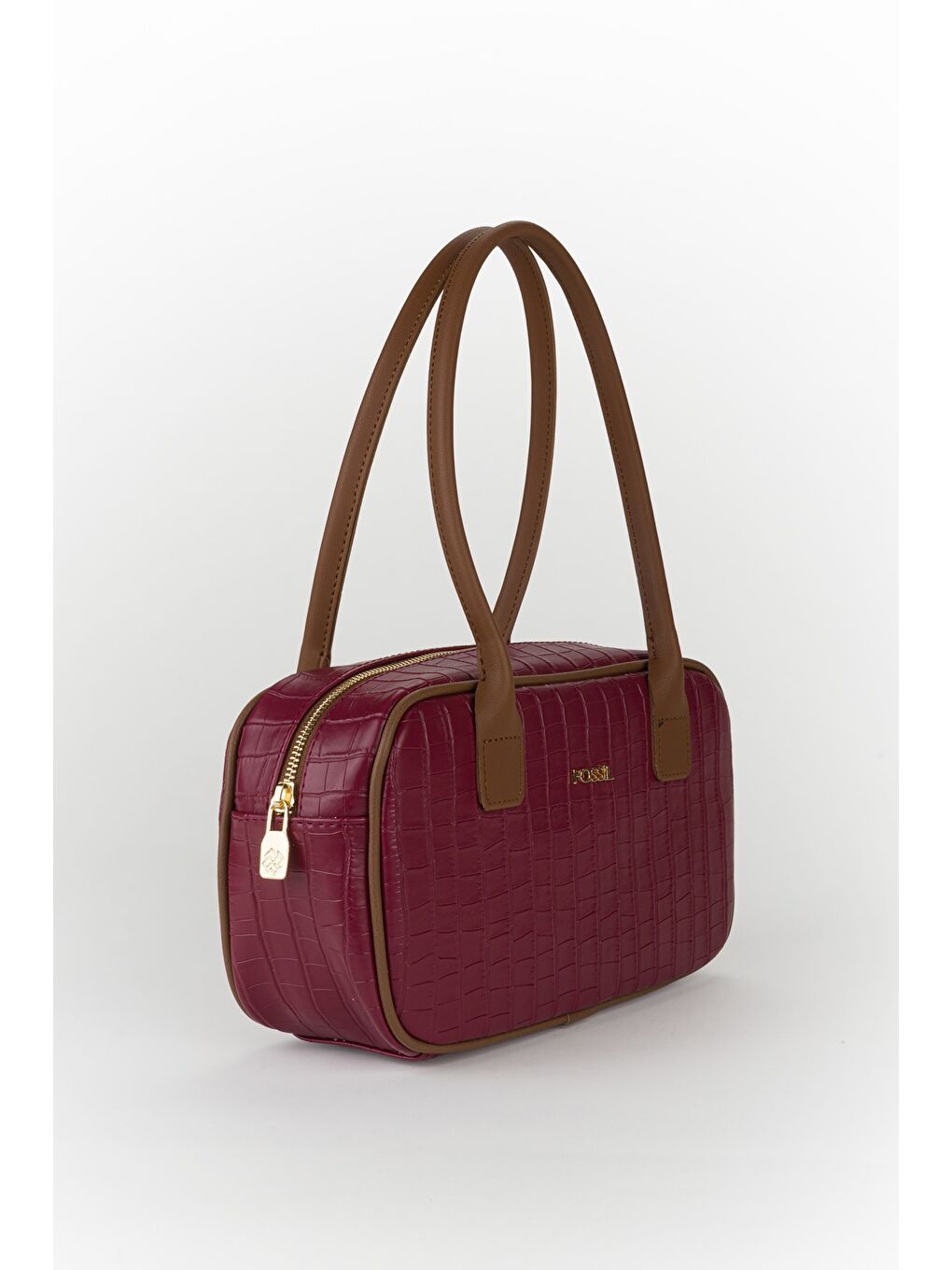 Kırmızı Kadın Croco Desen El ve Omuz Çantası-1