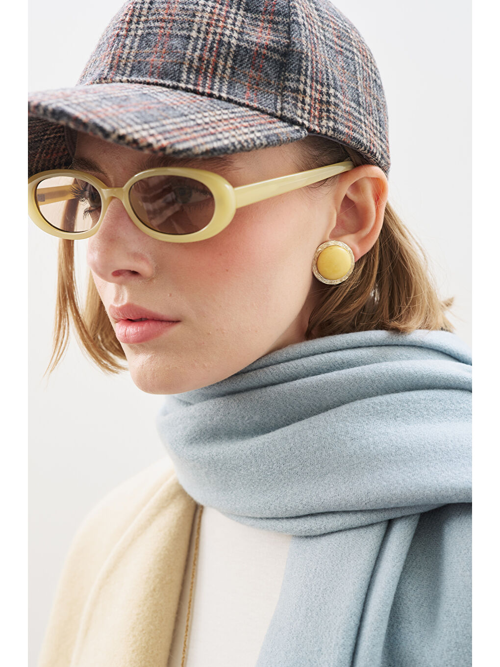 Kaşmir Dokulu Şal Mavi-2