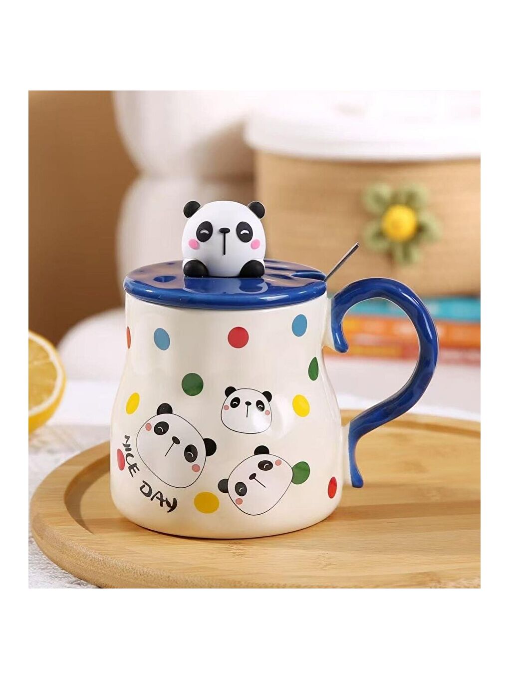 Karışık Mutlu Sabahlar Temalı Seramik Kupa-3