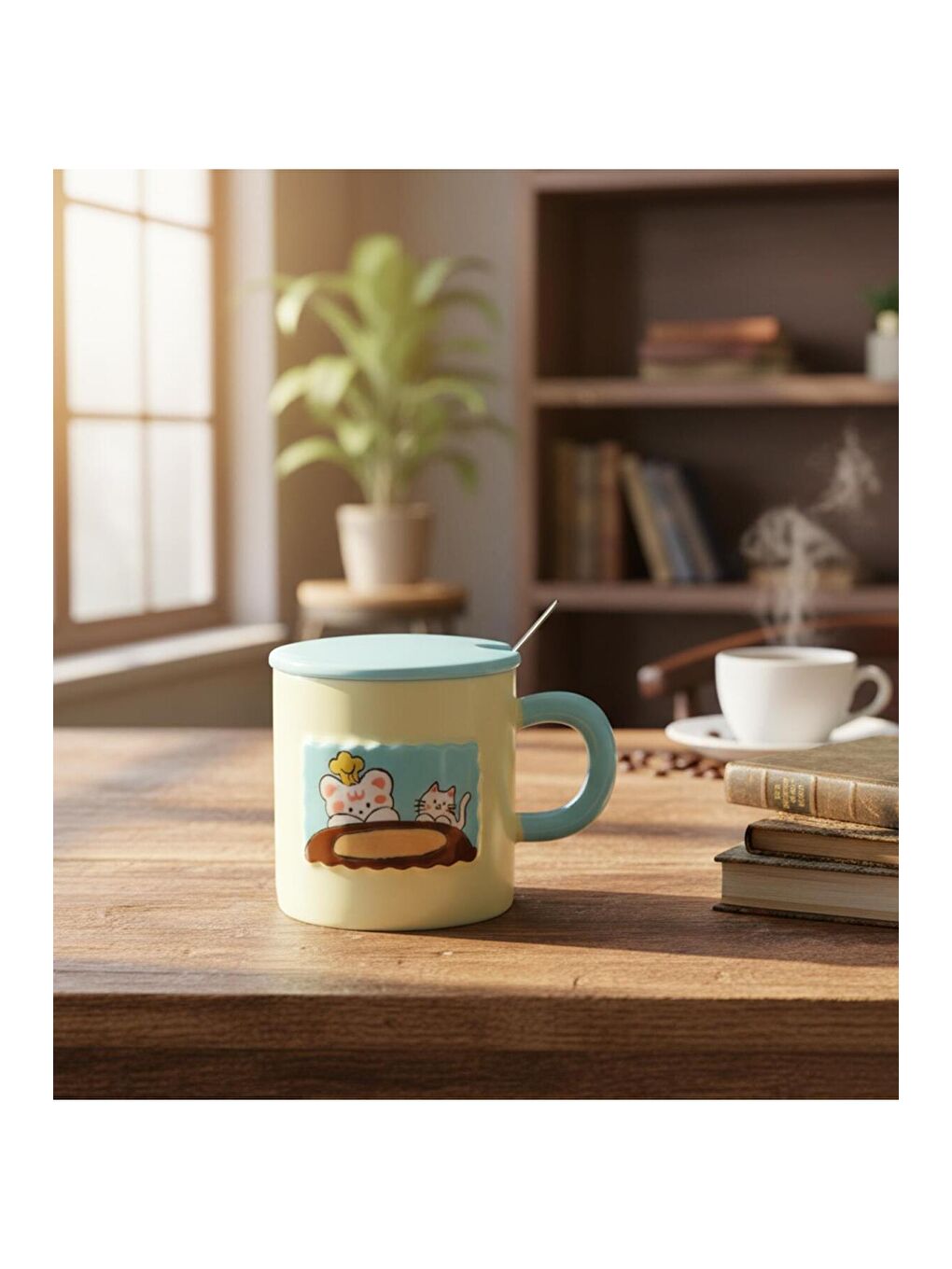 Karışık Minik Kediler Temalı Seramik Kupa-2