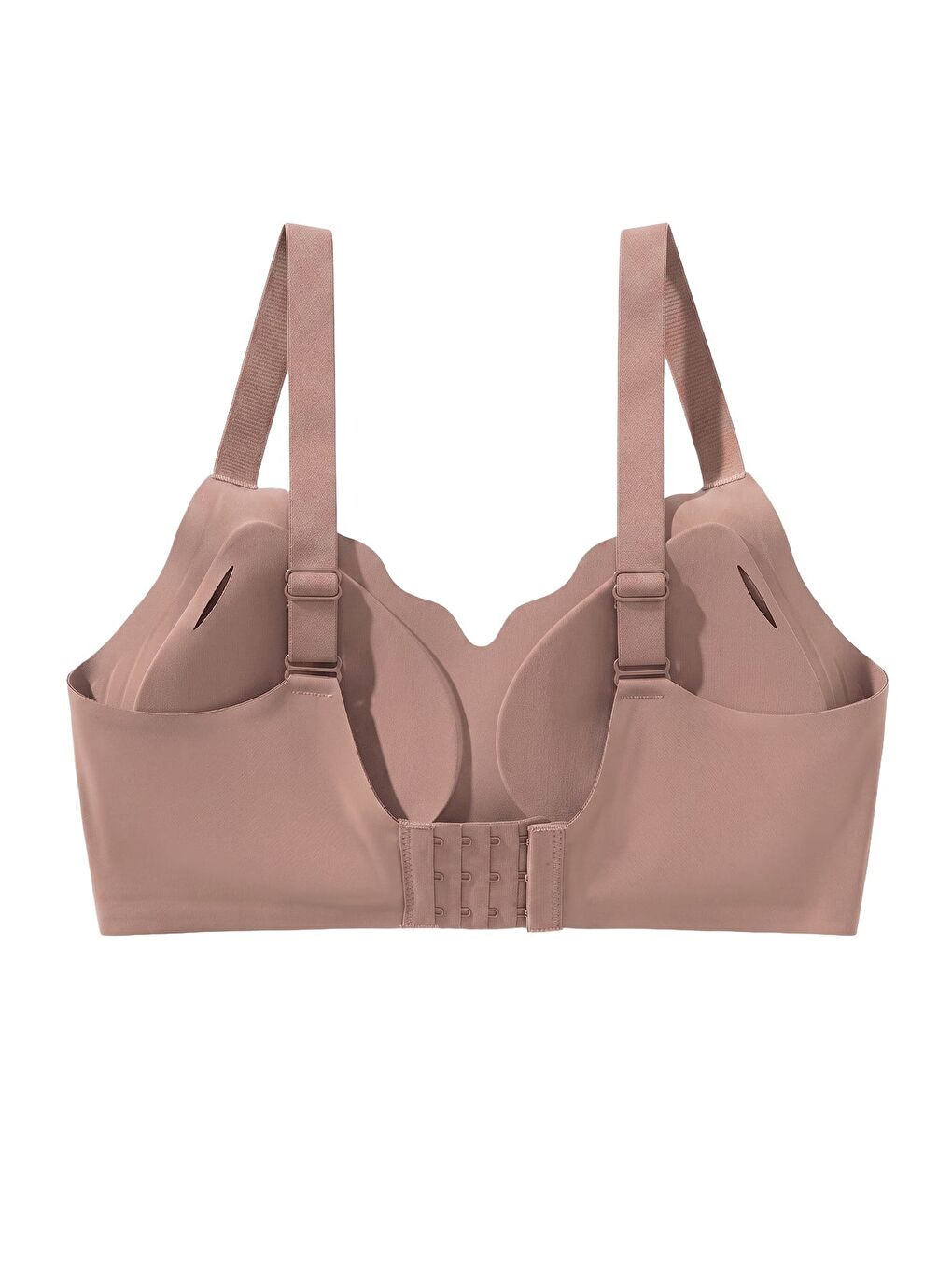 Seamless Bra - Smooth | Kahverengi Lazer Kesim Balensiz Ayarlanabilir Askılı Dikişsiz Kadın Sütyen-1
