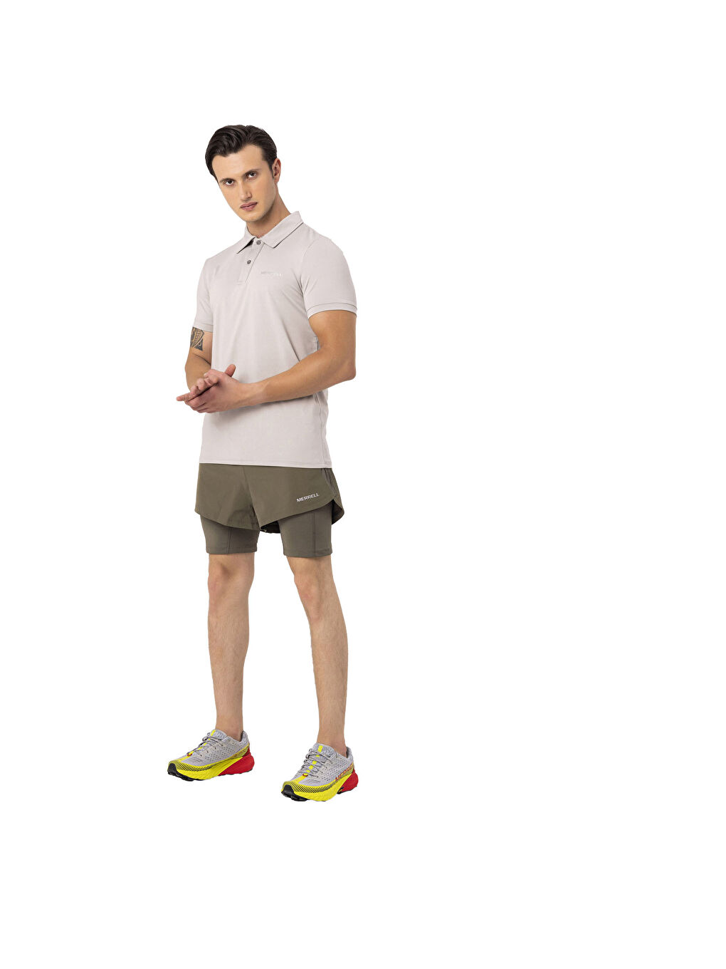 Pro Erkek Gri Polo Tişört