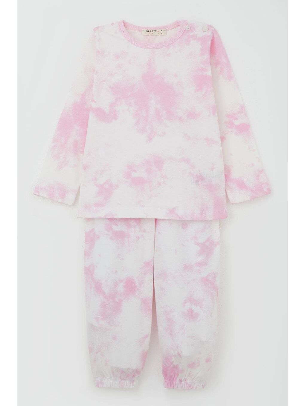 Kız Bebek Pijama Takımı Batik Desenli Karışık Renk (9 Ay-3 Yaş)