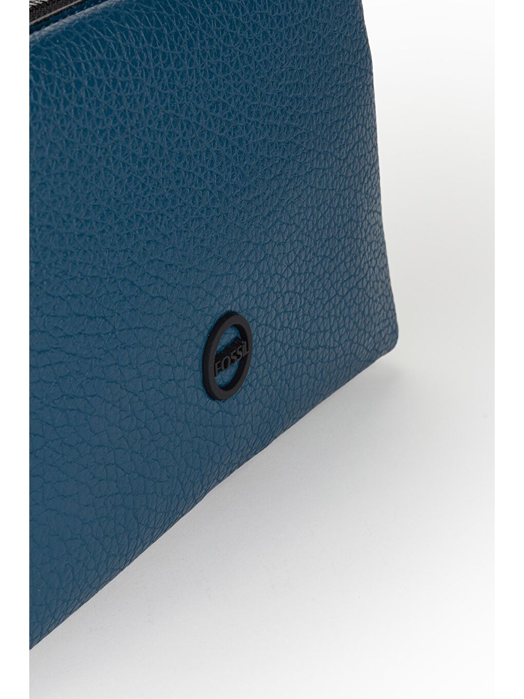 Mavi Kadın Yumuşak Deri Baget El ve Omuz Çantası-2