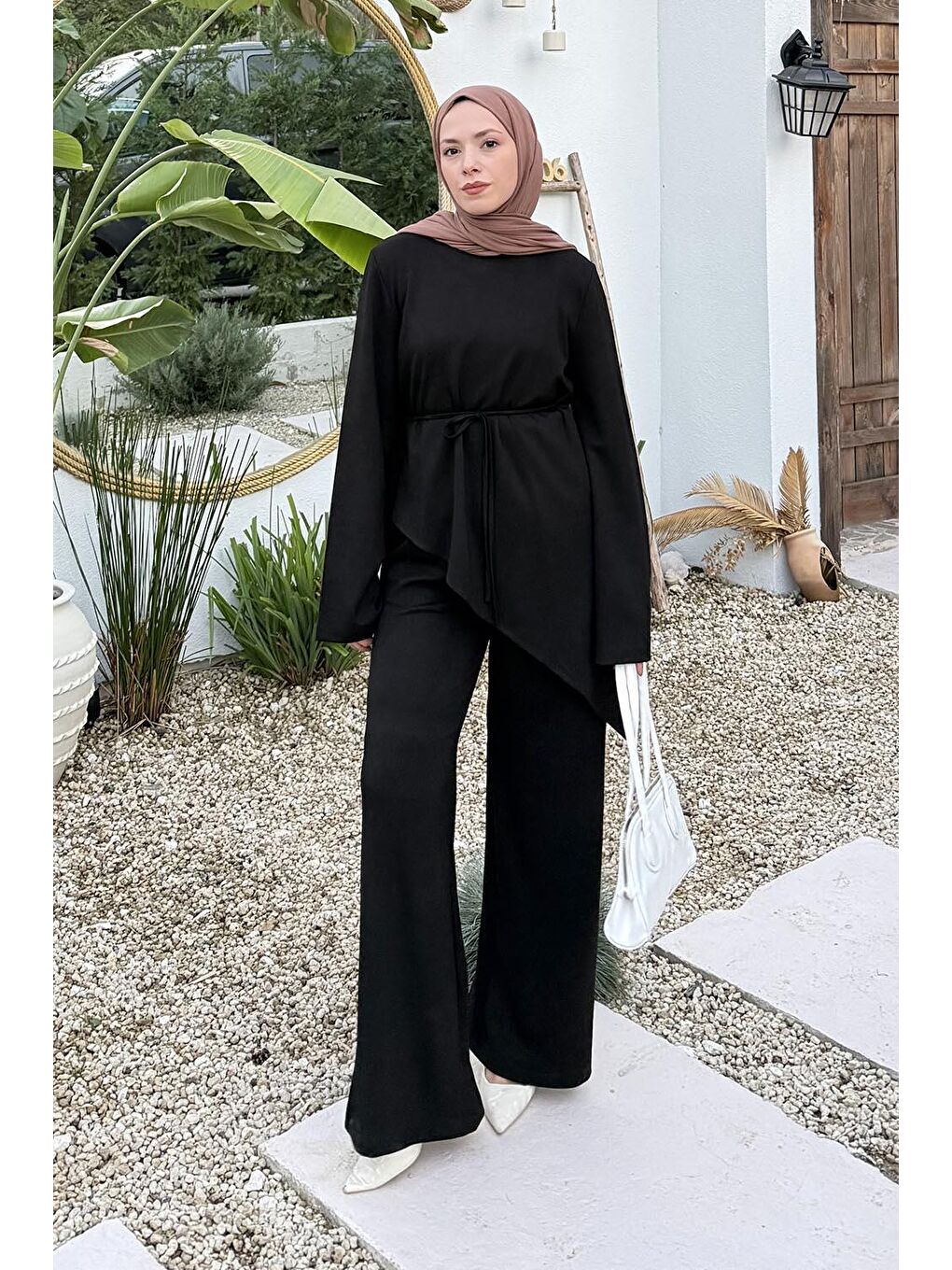 Asimetrik Oyhso Takım Siyah