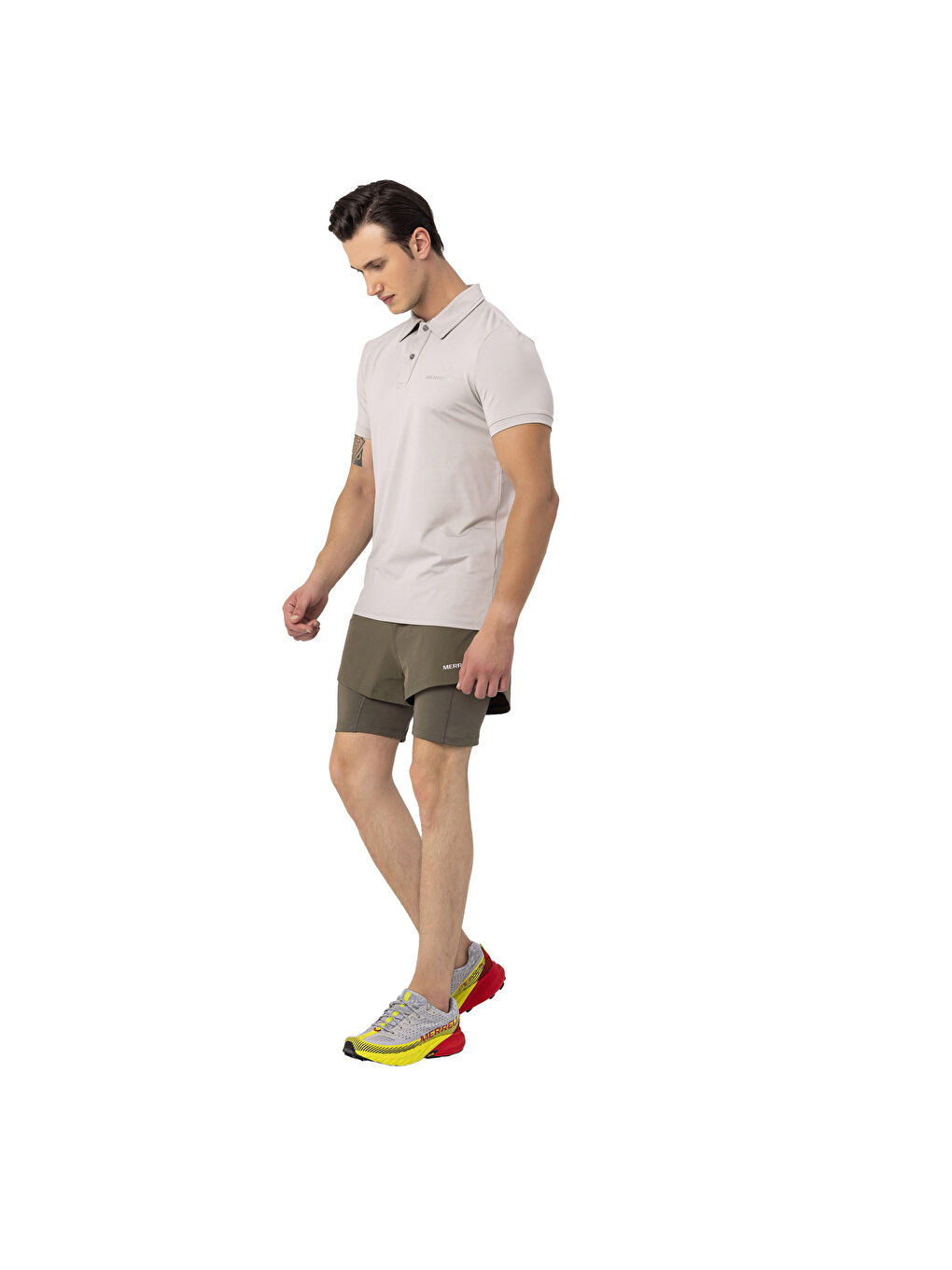 Pro Erkek Gri Polo Tişört-3