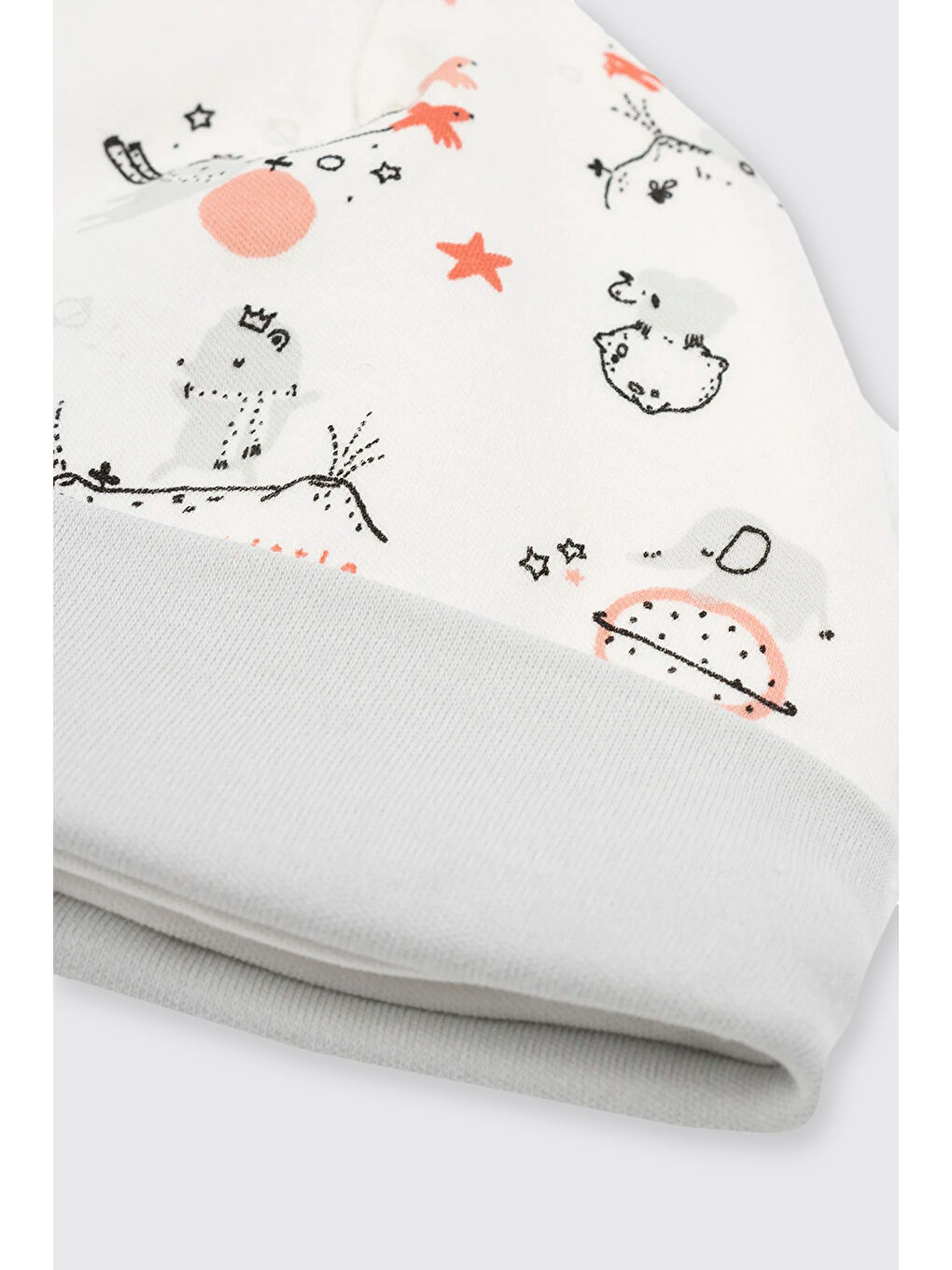 Yenidoğan Ekru Şapka Eldiven Set-1