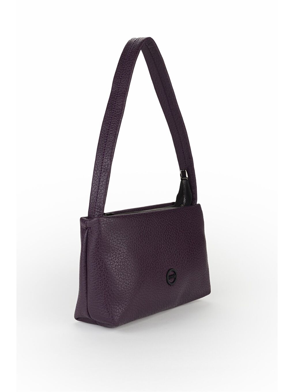 Mürdüm Kadın Yumuşak Deri Baget El ve Omuz Çantası-1