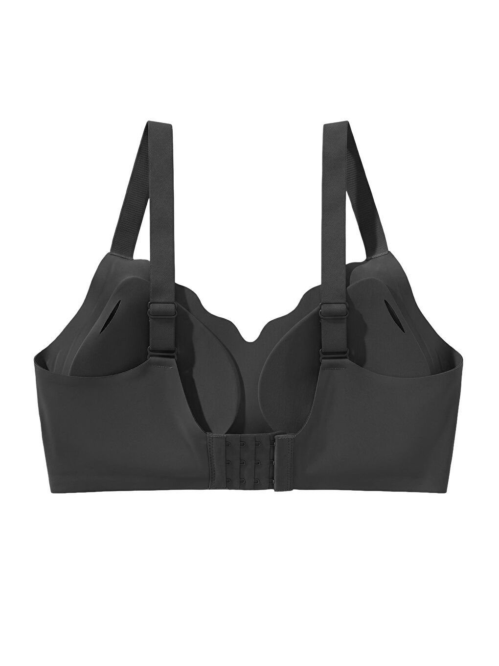 Seamless Bra - Smooth | Siyah Lazer Kesim Balensiz Ayarlanabilir Askılı Dikişsiz Kadın Sütyen-1