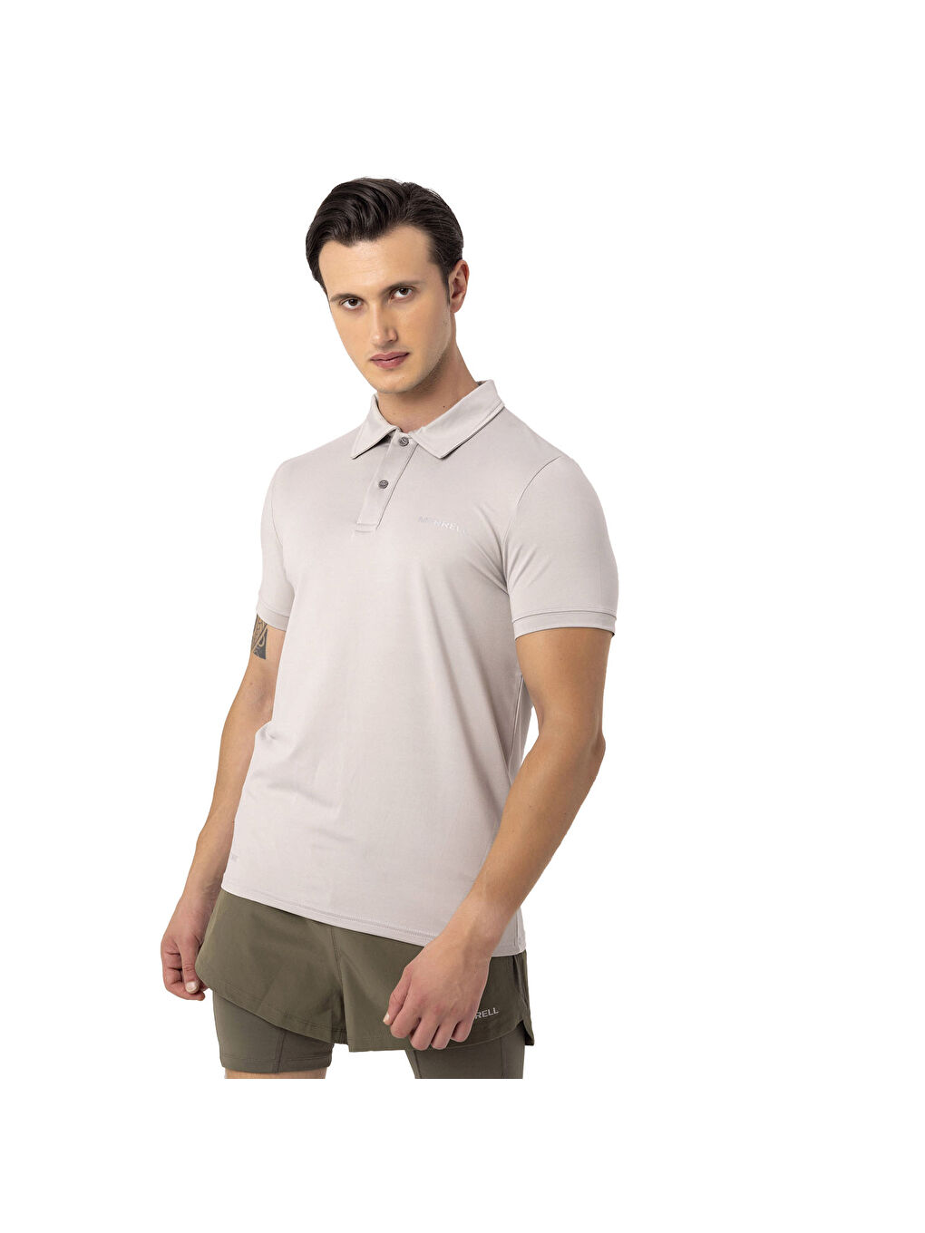 Pro Erkek Gri Polo Tişört-7