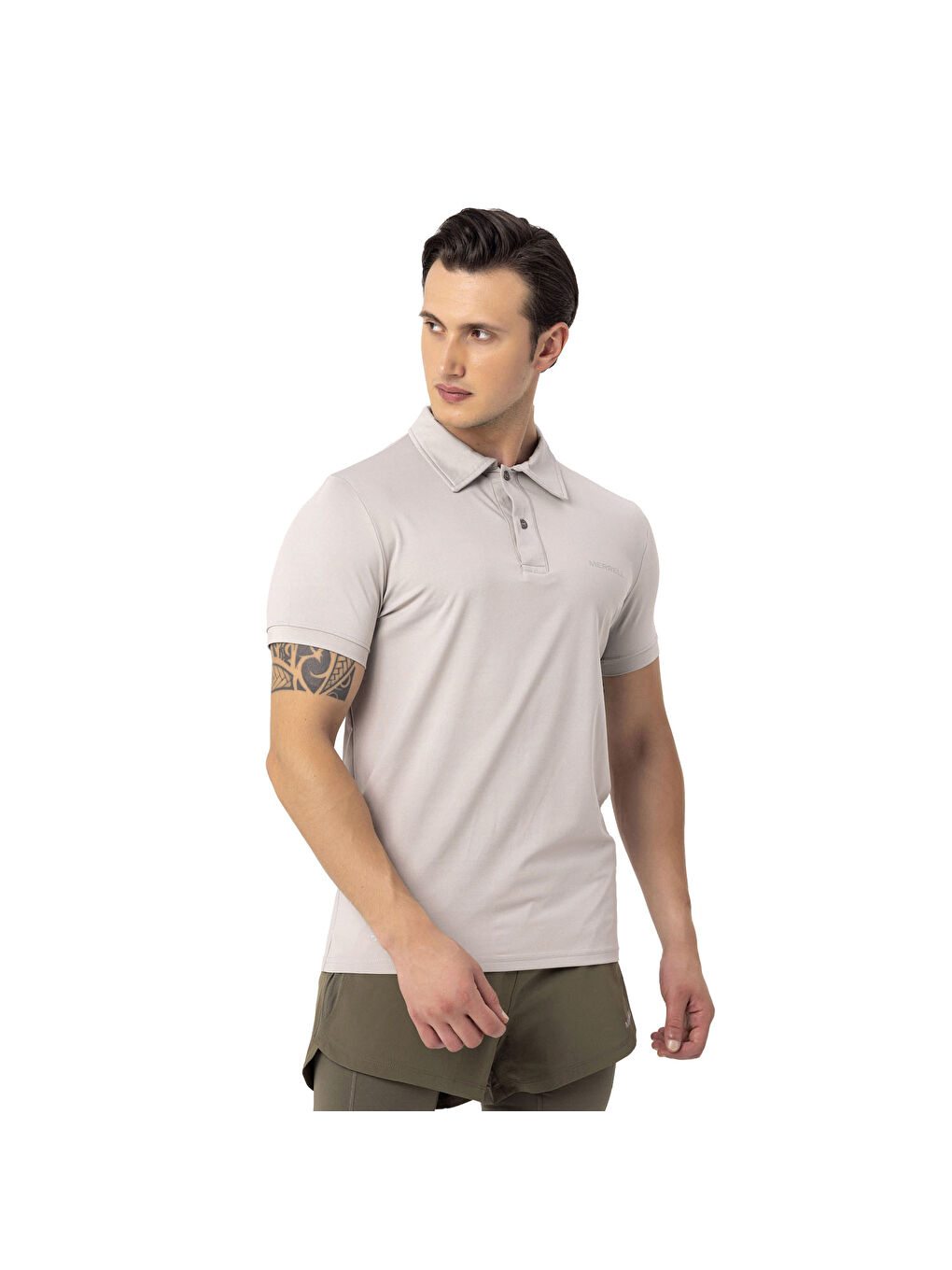 Pro Erkek Gri Polo Tişört-8