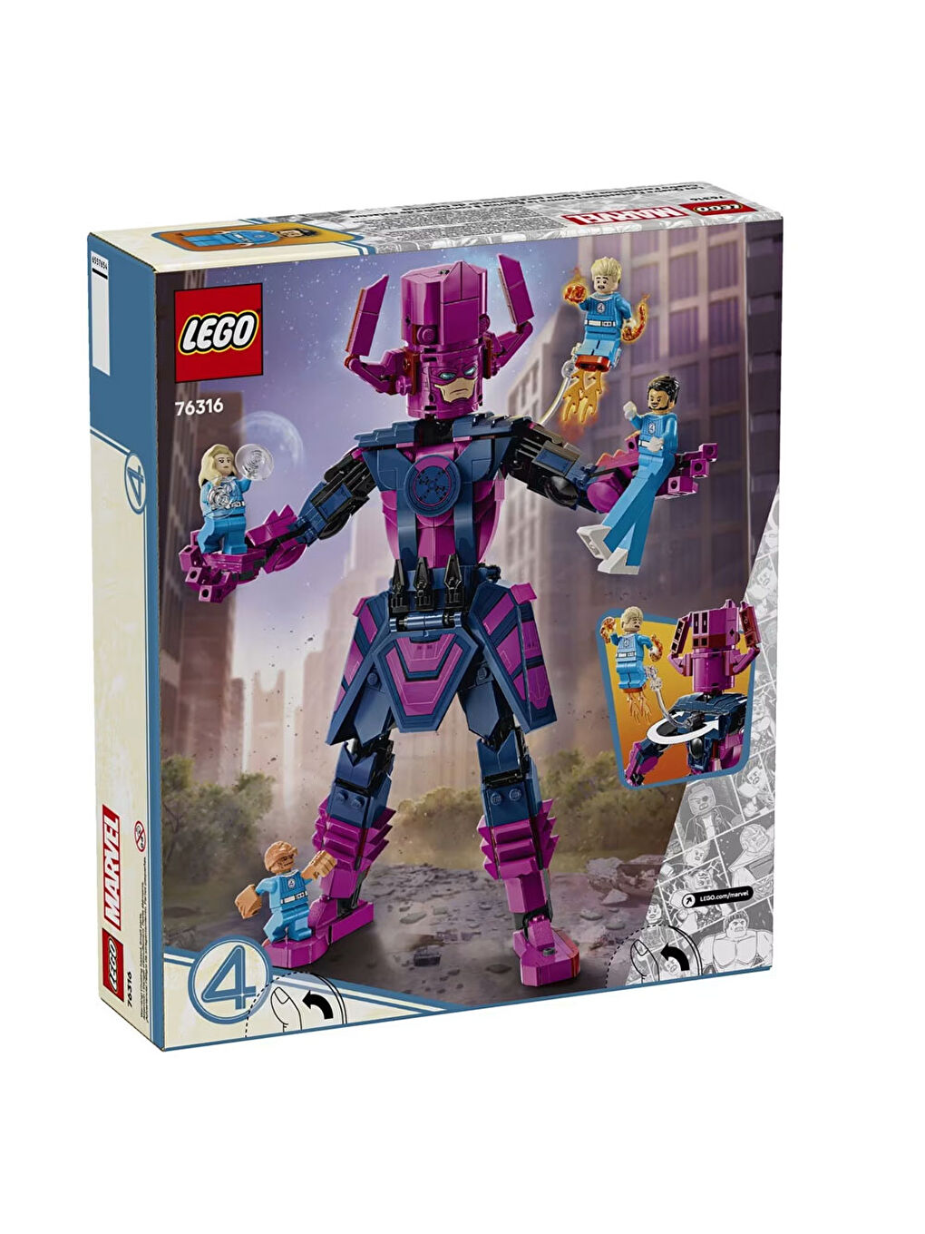 Marvel Super Heros Galactus Fantastik Dörtlü 76316-6
