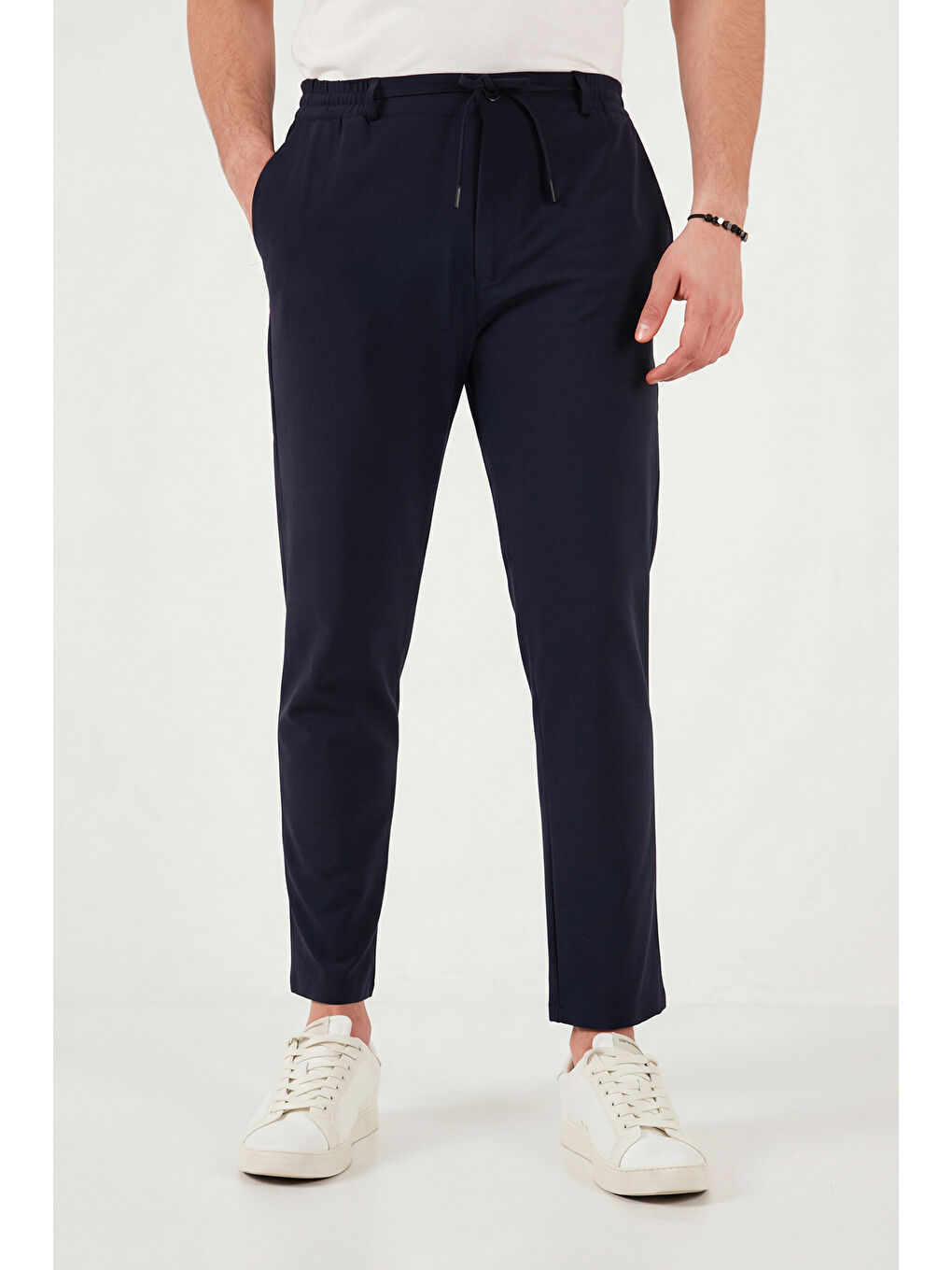 Lacivert Pamuklu Regular Fit Normal Bel Pantolon CF26S615261-2