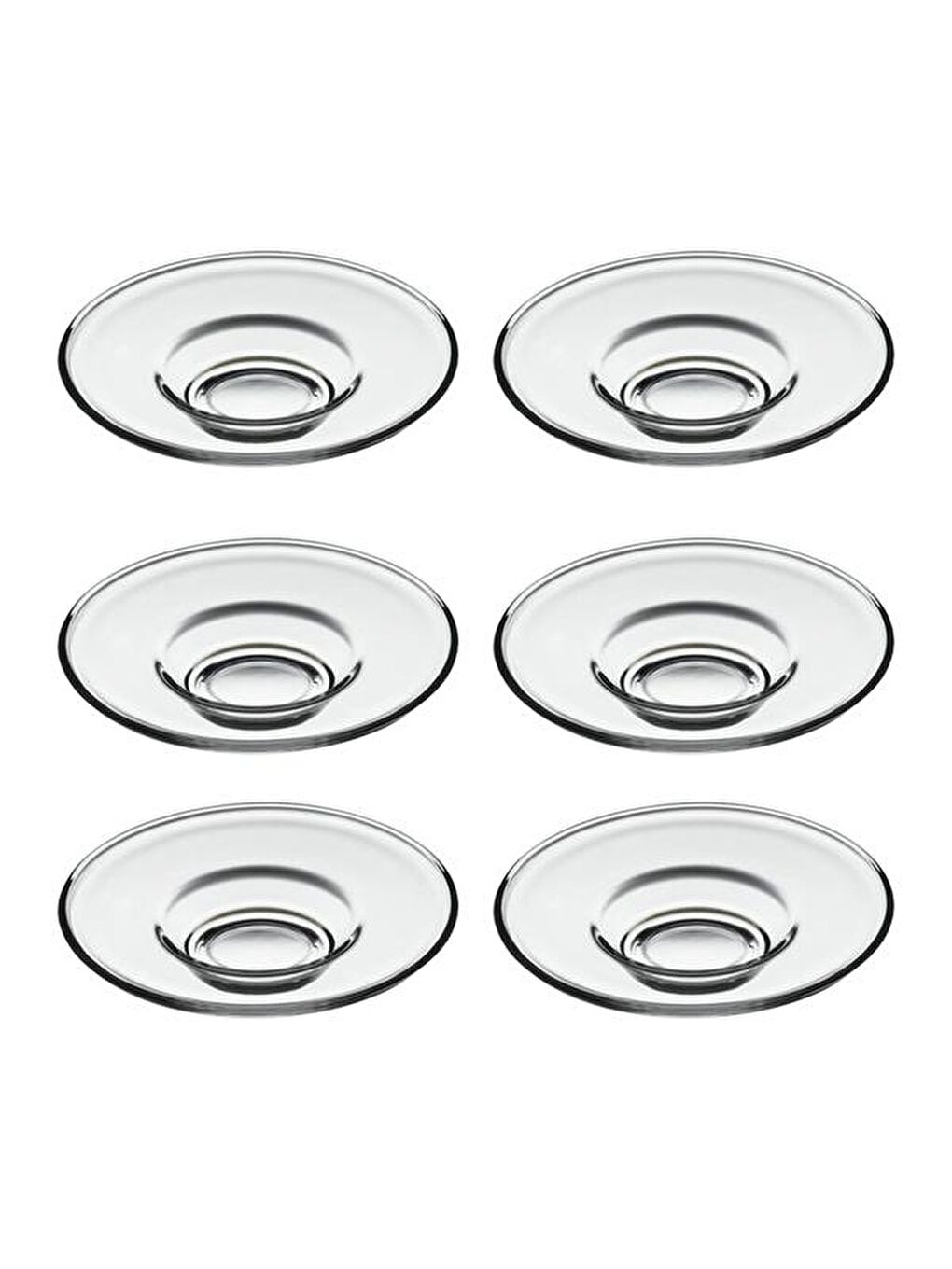 Renksiz 54661 İrem 6'lı Çay Tabağı