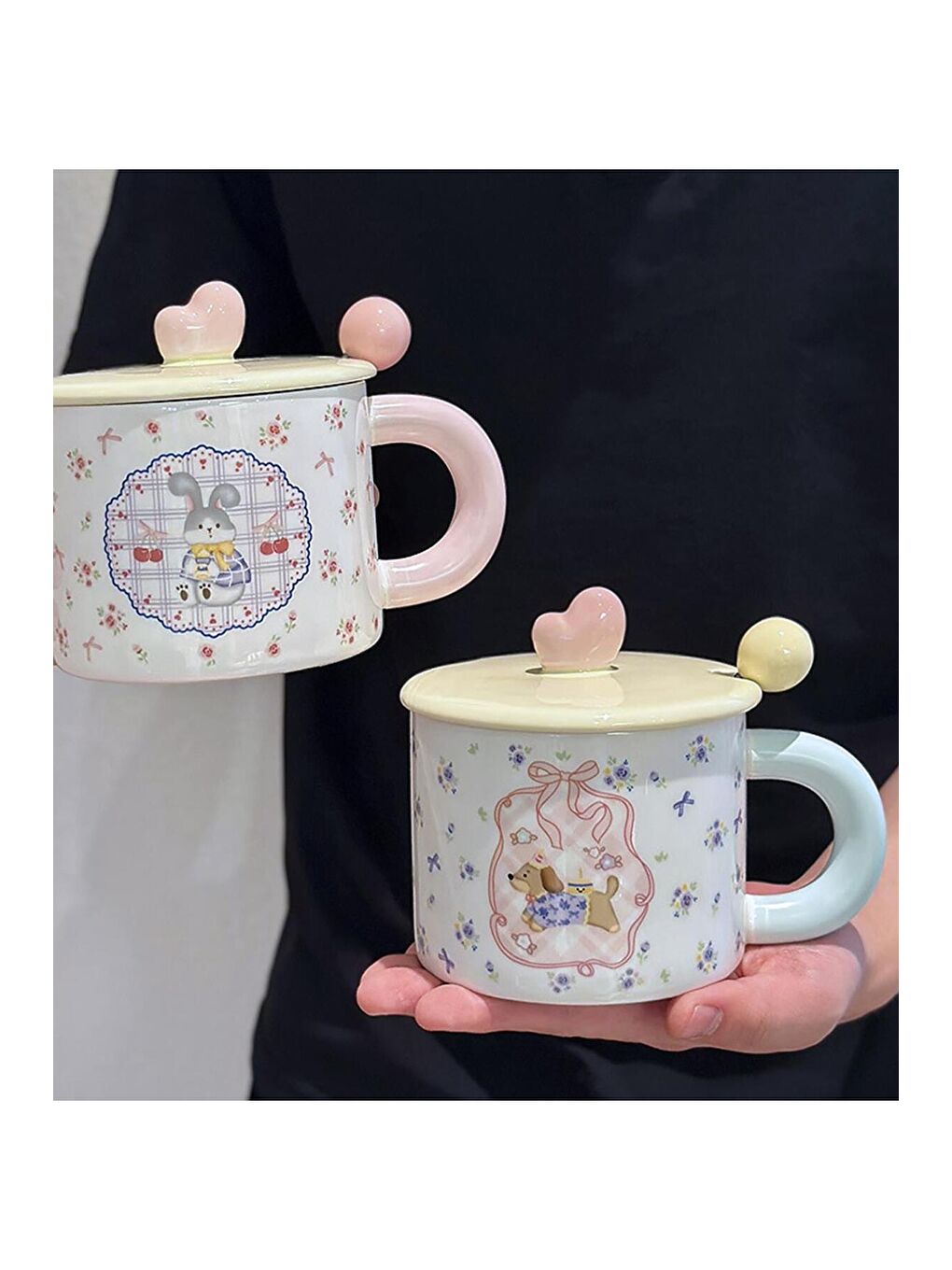 Karışık Love Mood Temalı Seramik Kupa-2