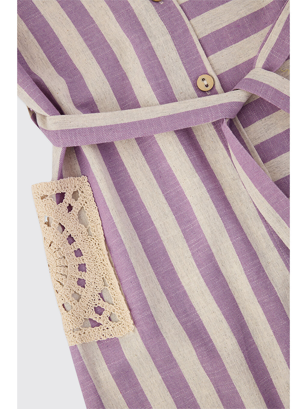 Kız Çocuk Lila Elbise-2