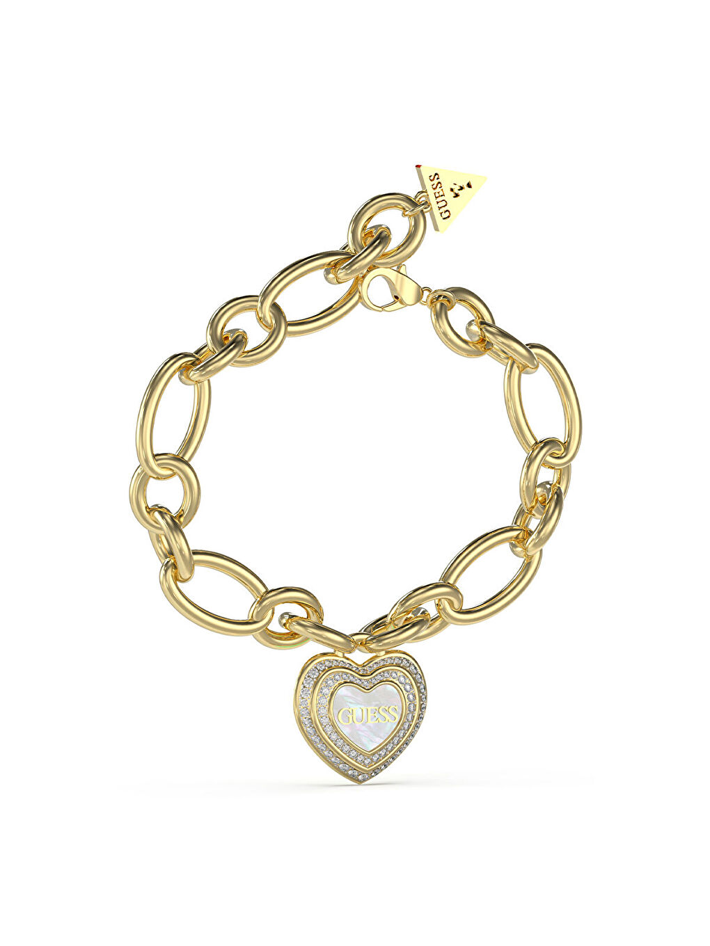 Sarı JGUJUBB04025JWYGWHS Kalpli Kadın Bileklik