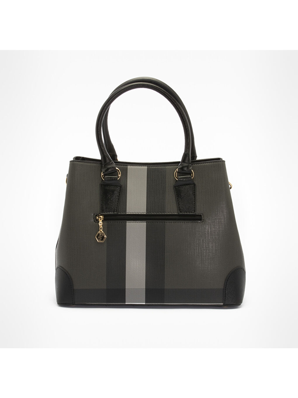 Siyah Kadın Omuz Çantası 667-33251 SILVER POLO BAYAN ÇANTASI M129 SİYAH-MAT SİYAH-2