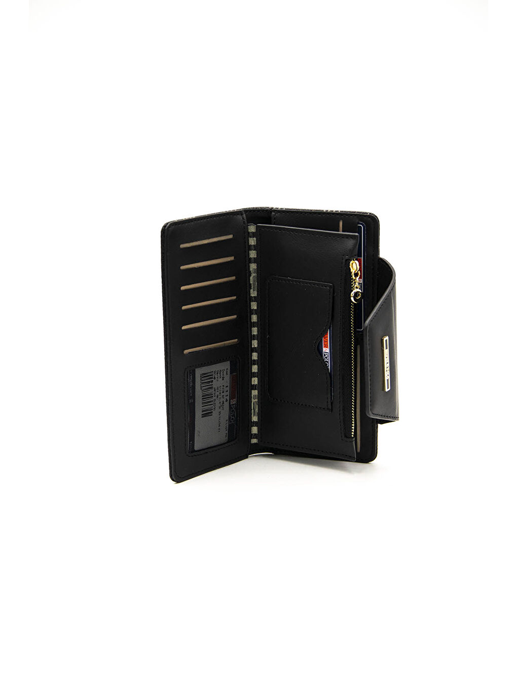 Kadın Cüzdan & Kartlık 1114-43381 M178 Siyah Platin-Mat Siyah-3