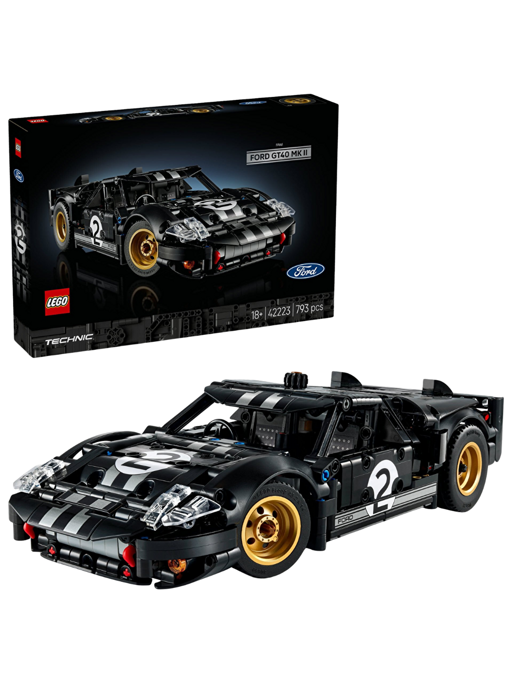 Technic 1966 Ford GT40 MKII Yarış Arabası 42223-2