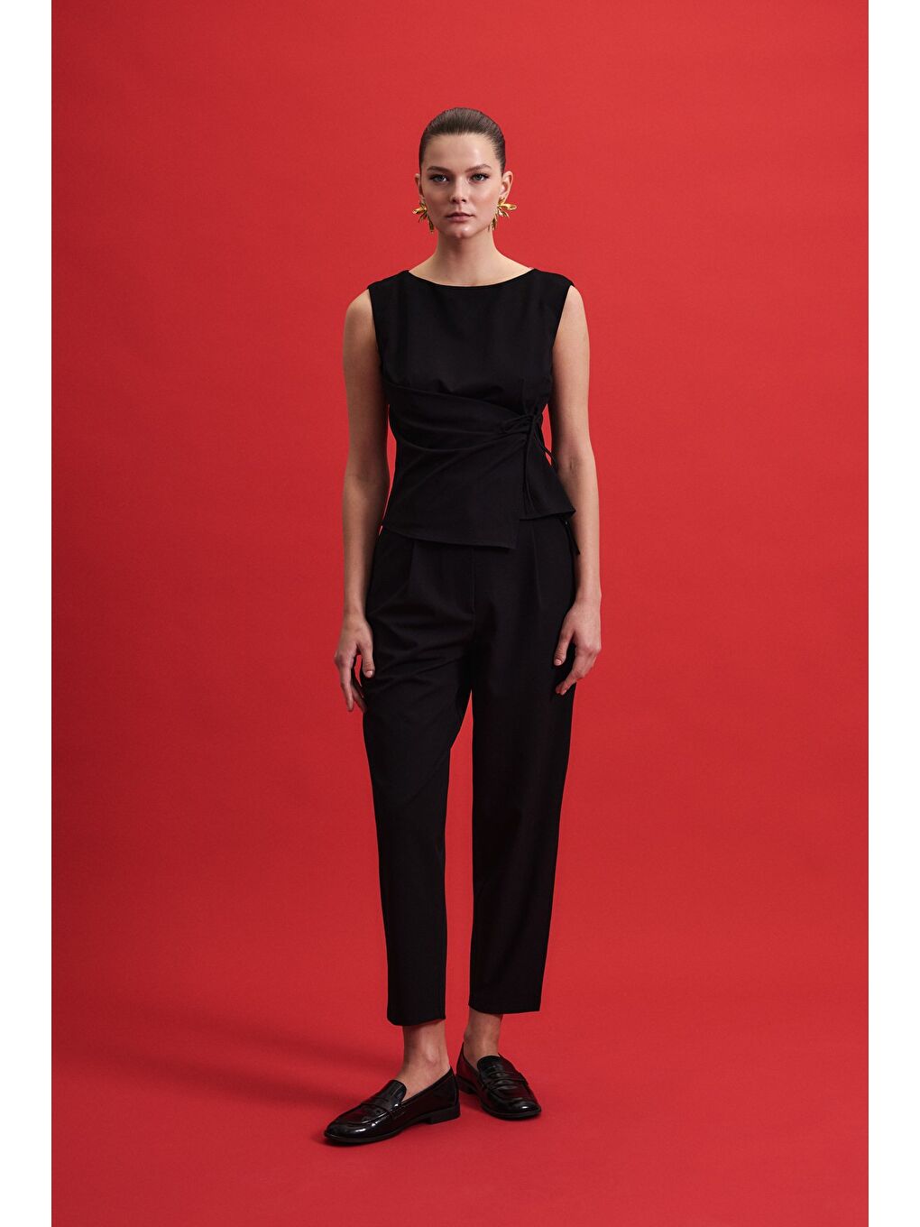 Lena Havuç Pantolon - Siyah-1