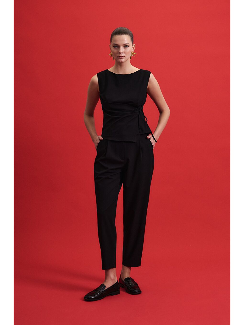 Lena Havuç Pantolon - Siyah-2