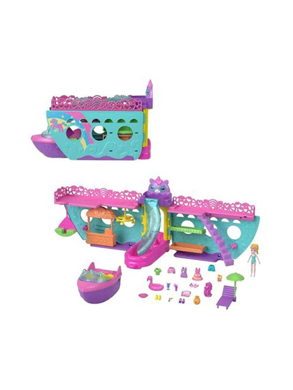 Polly Pocket Karışık Unicorn Bot Oyun Seti HWP26