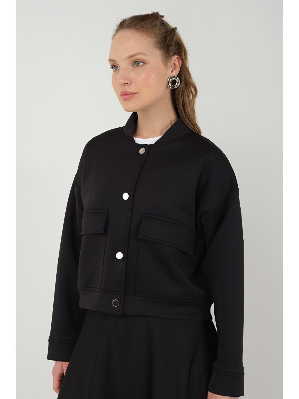 Scuba Bomber Ceket Siyah