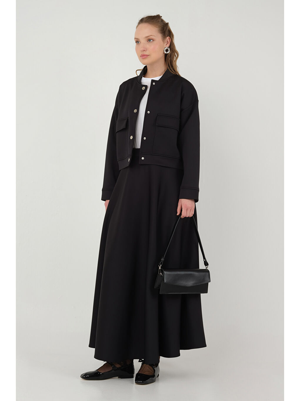 Scuba Bomber Ceket Siyah-1