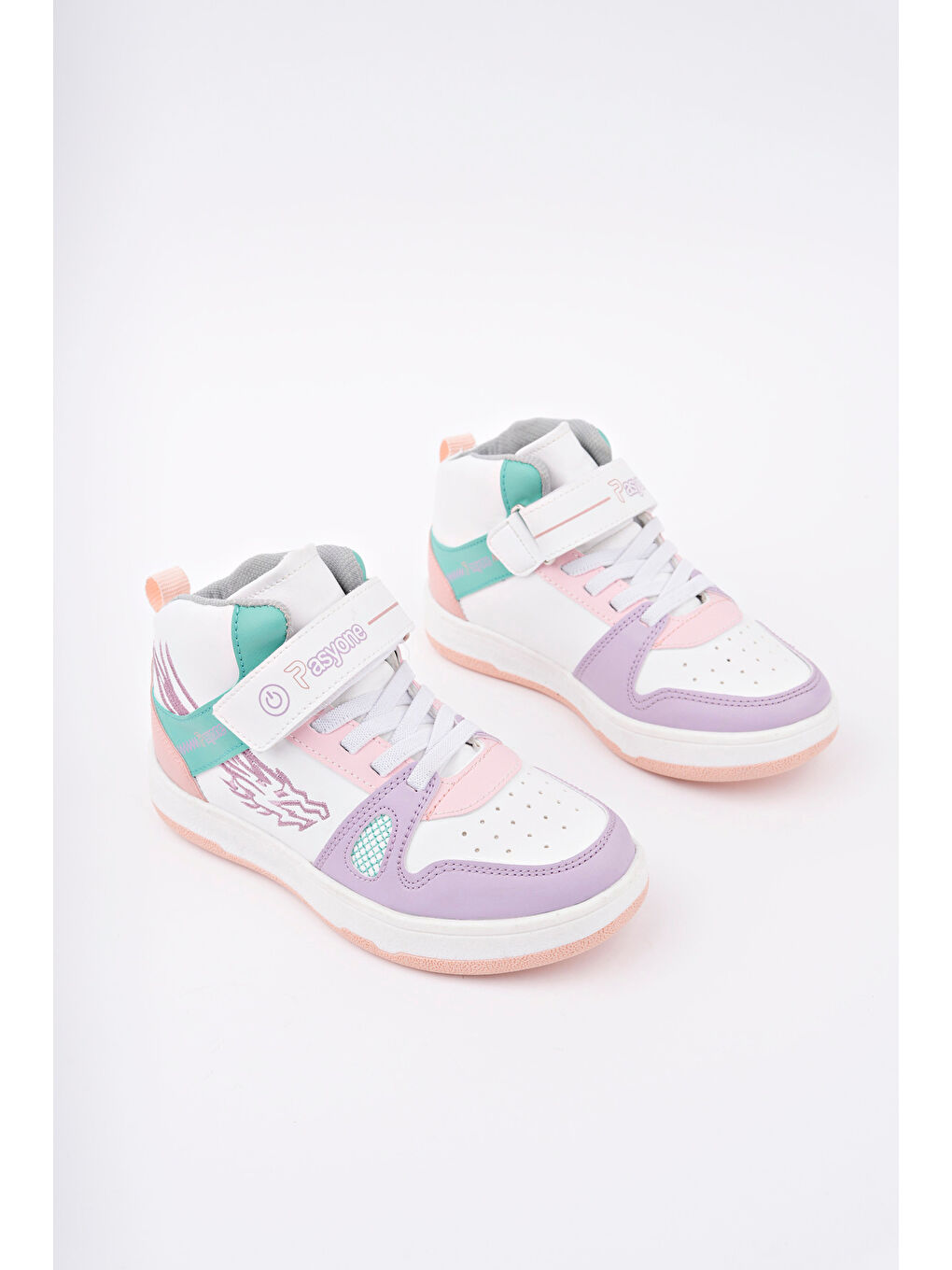 Beyaz Çocuk Boğazlı Günlük Spor Ayakkabı-2